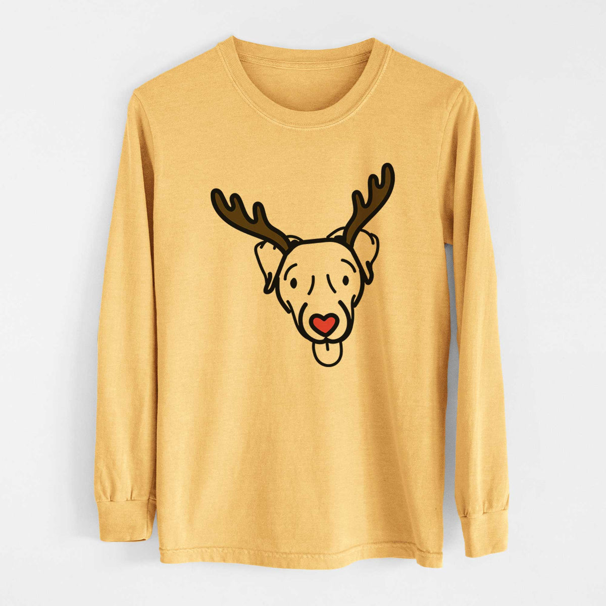 Red Nose Jack Russell Terrier - Cammy - Heavyweight 100% Cotton Long Sleeve