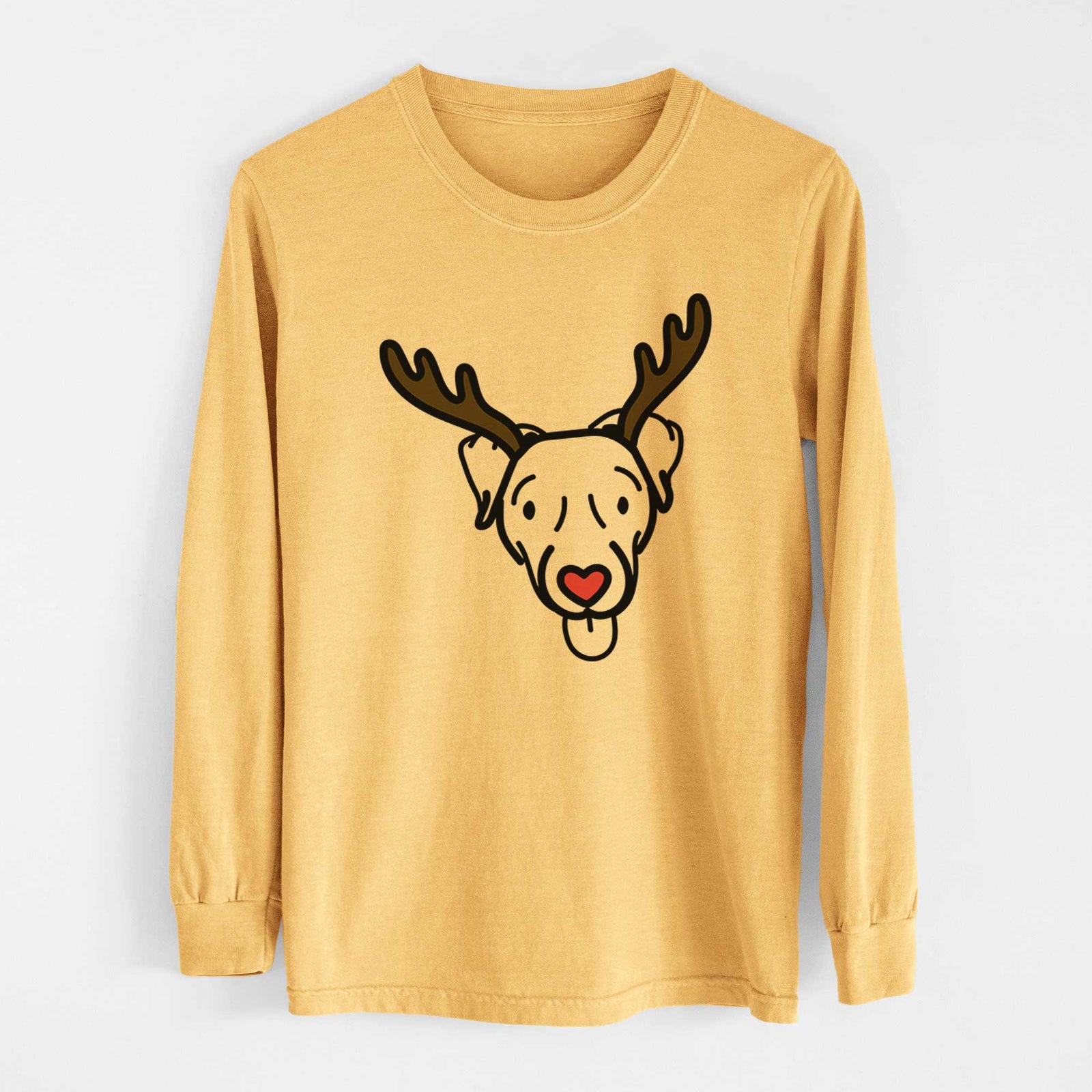 Red Nose Jack Russell Terrier - Cammy - Heavyweight 100% Cotton Long Sleeve