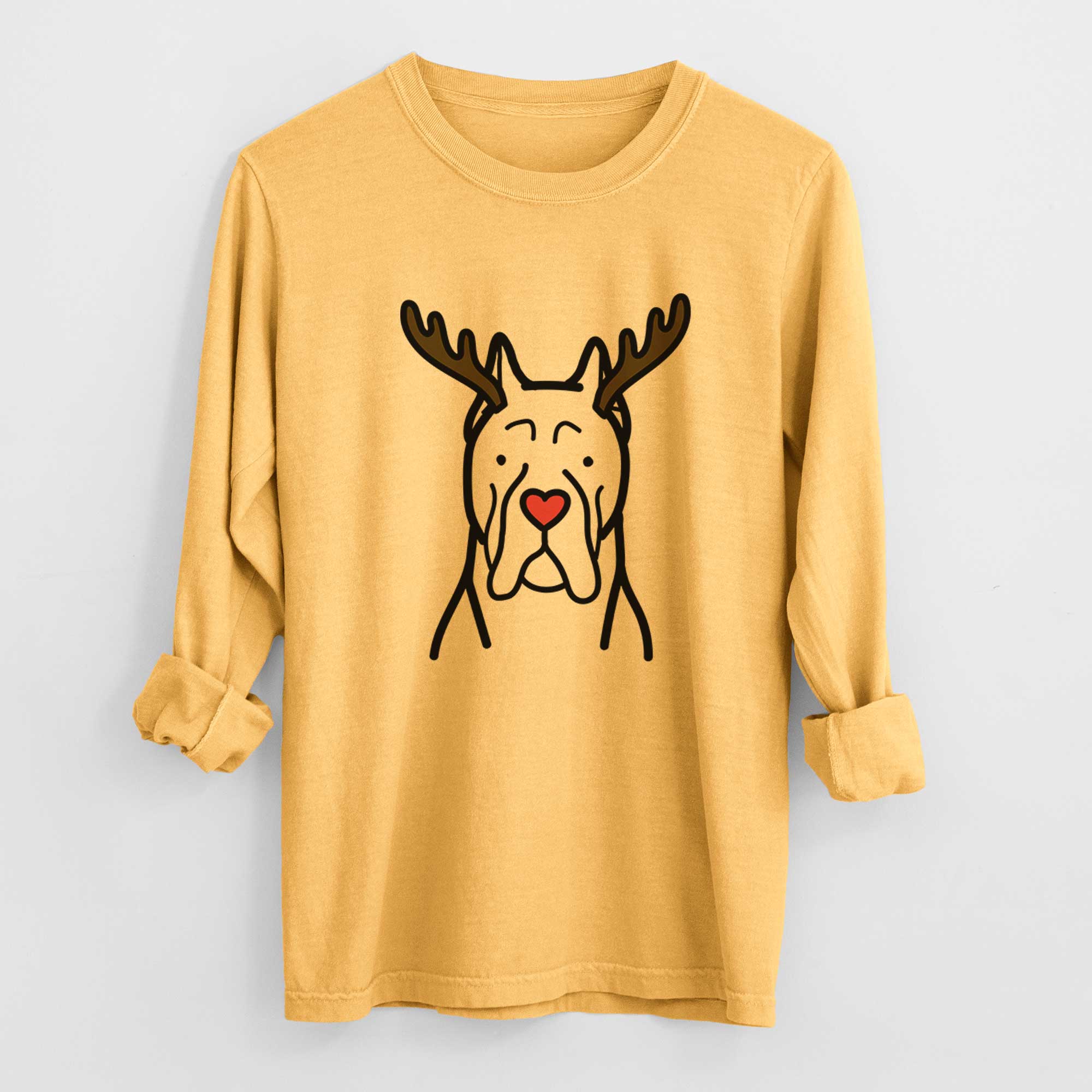 Red Nose CaneCorso - Heavyweight 100% Cotton Long Sleeve