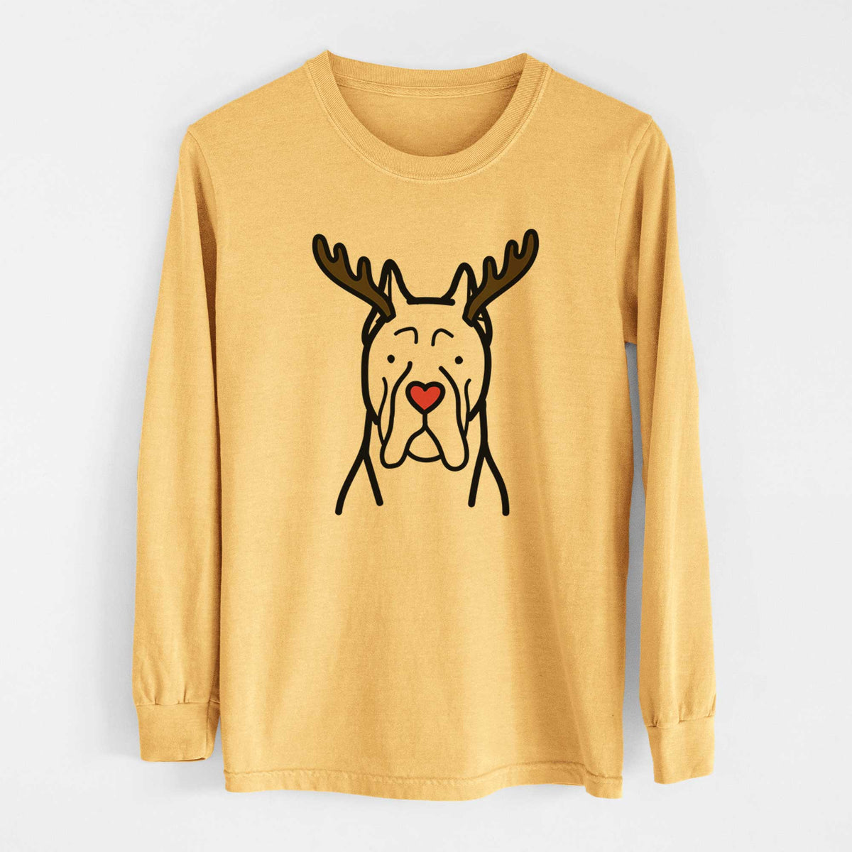 Red Nose CaneCorso - Heavyweight 100% Cotton Long Sleeve