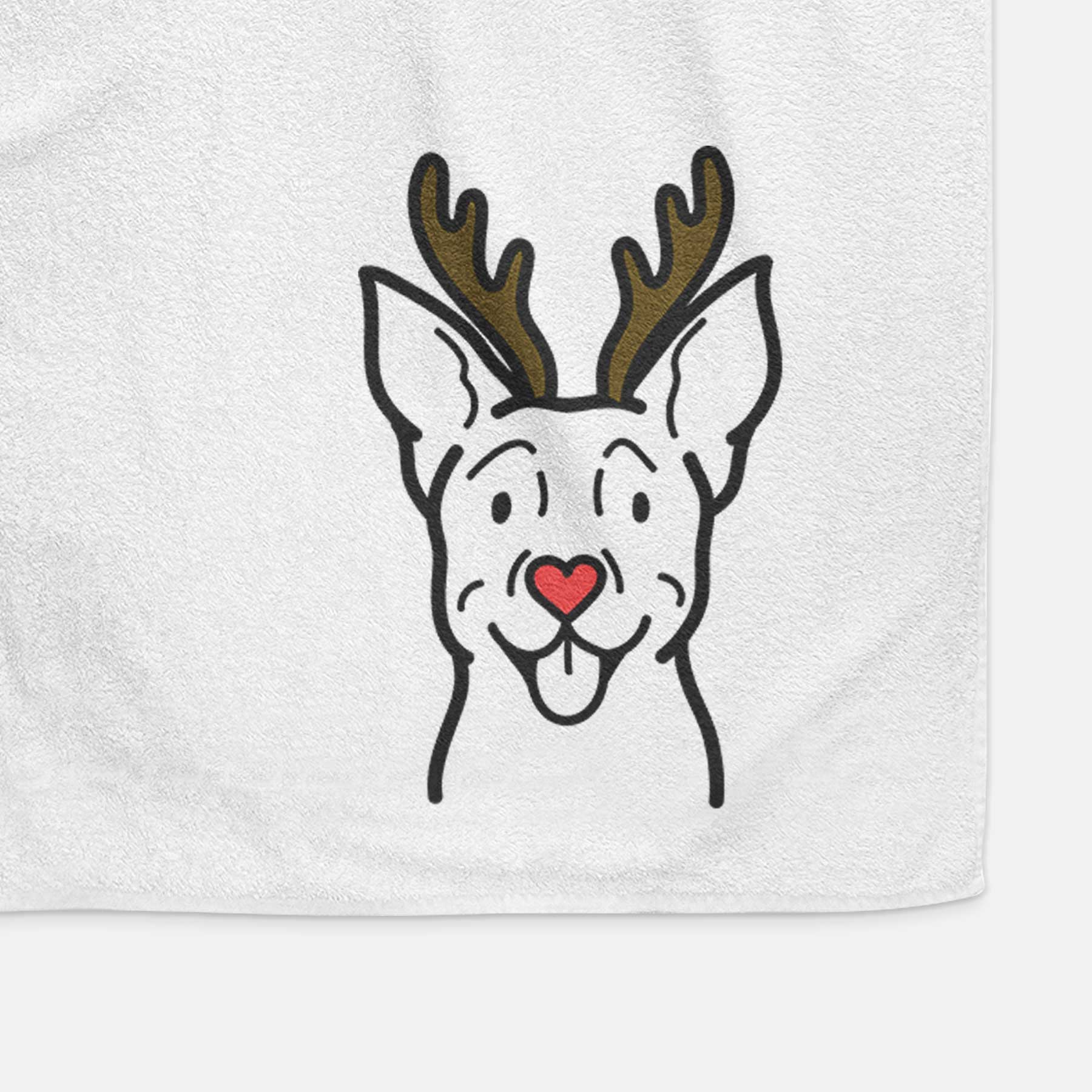 Red Nose Carolina Dog - Decorative Hand Towel