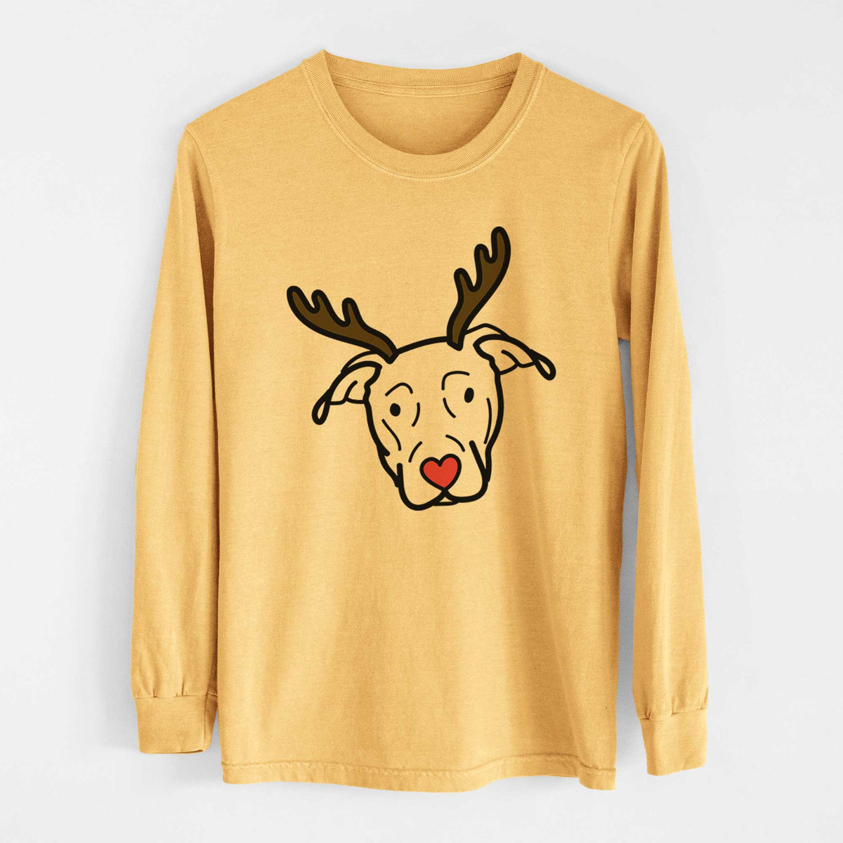 Red Nose Catahoula - Heavyweight 100% Cotton Long Sleeve