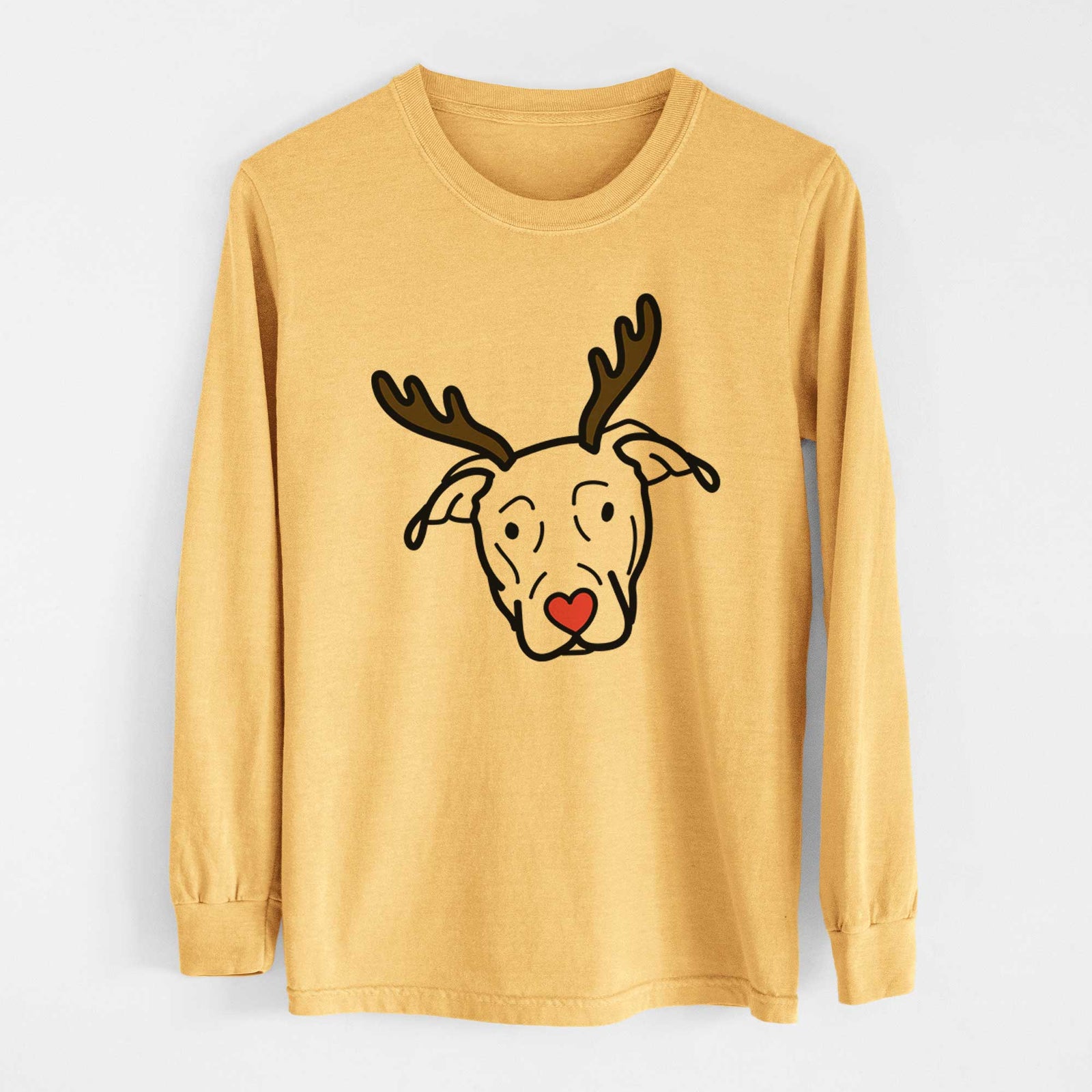 Red Nose Catahoula - Heavyweight 100% Cotton Long Sleeve