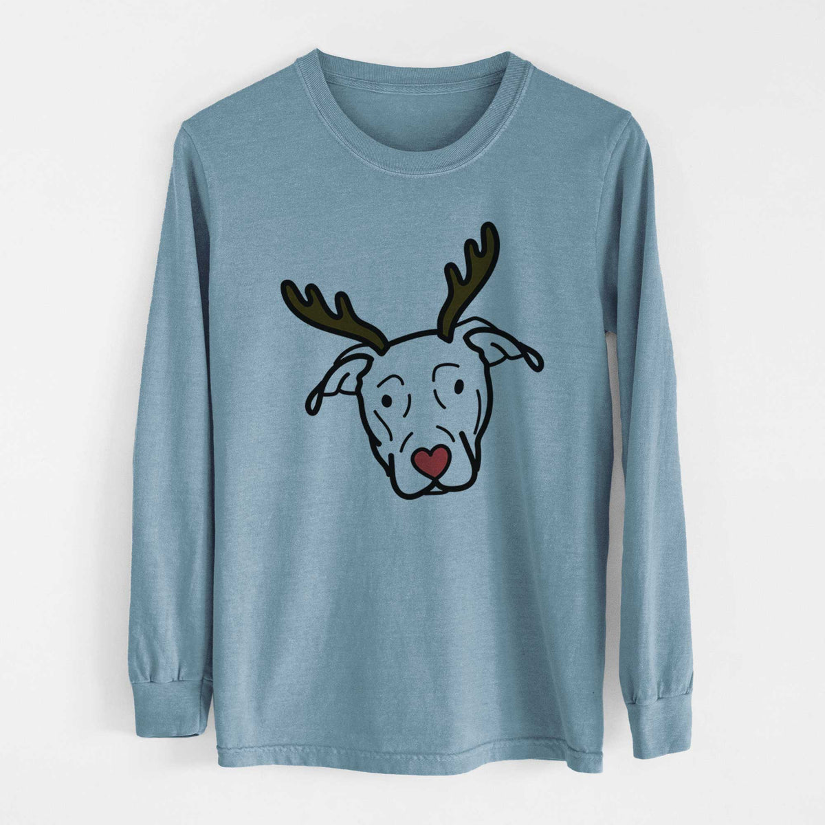 Red Nose Catahoula - Heavyweight 100% Cotton Long Sleeve