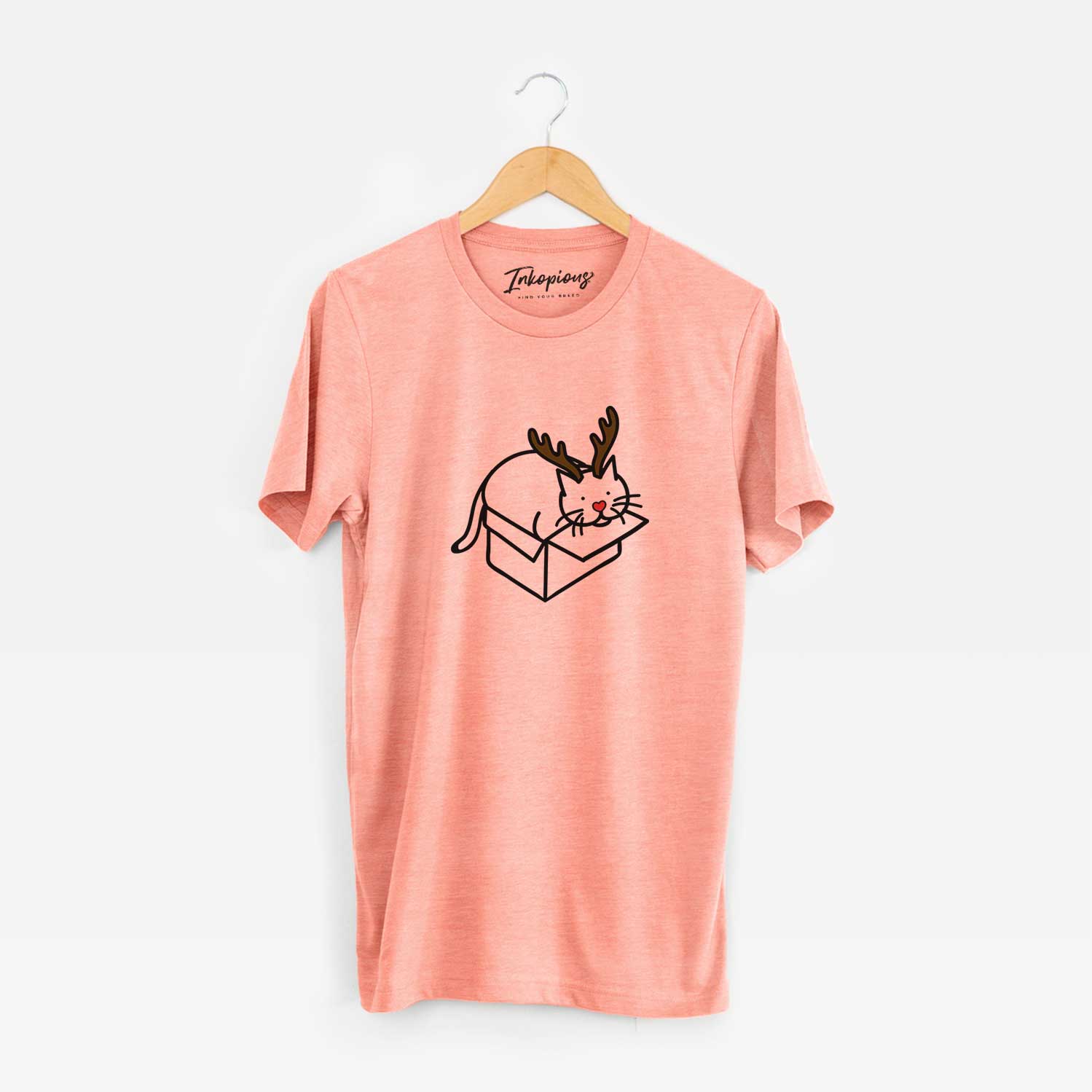 Red Nose Cat in a Box - Charlie - Unisex Crewneck