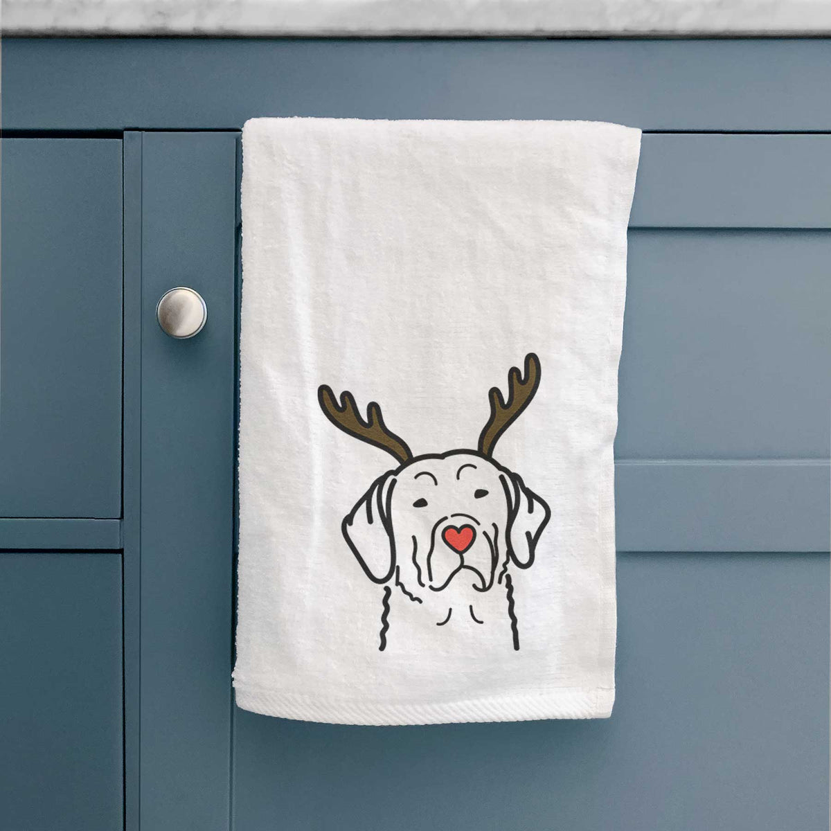 Red Nose Chesapeake Bay Retriever - Decorative Hand Towel