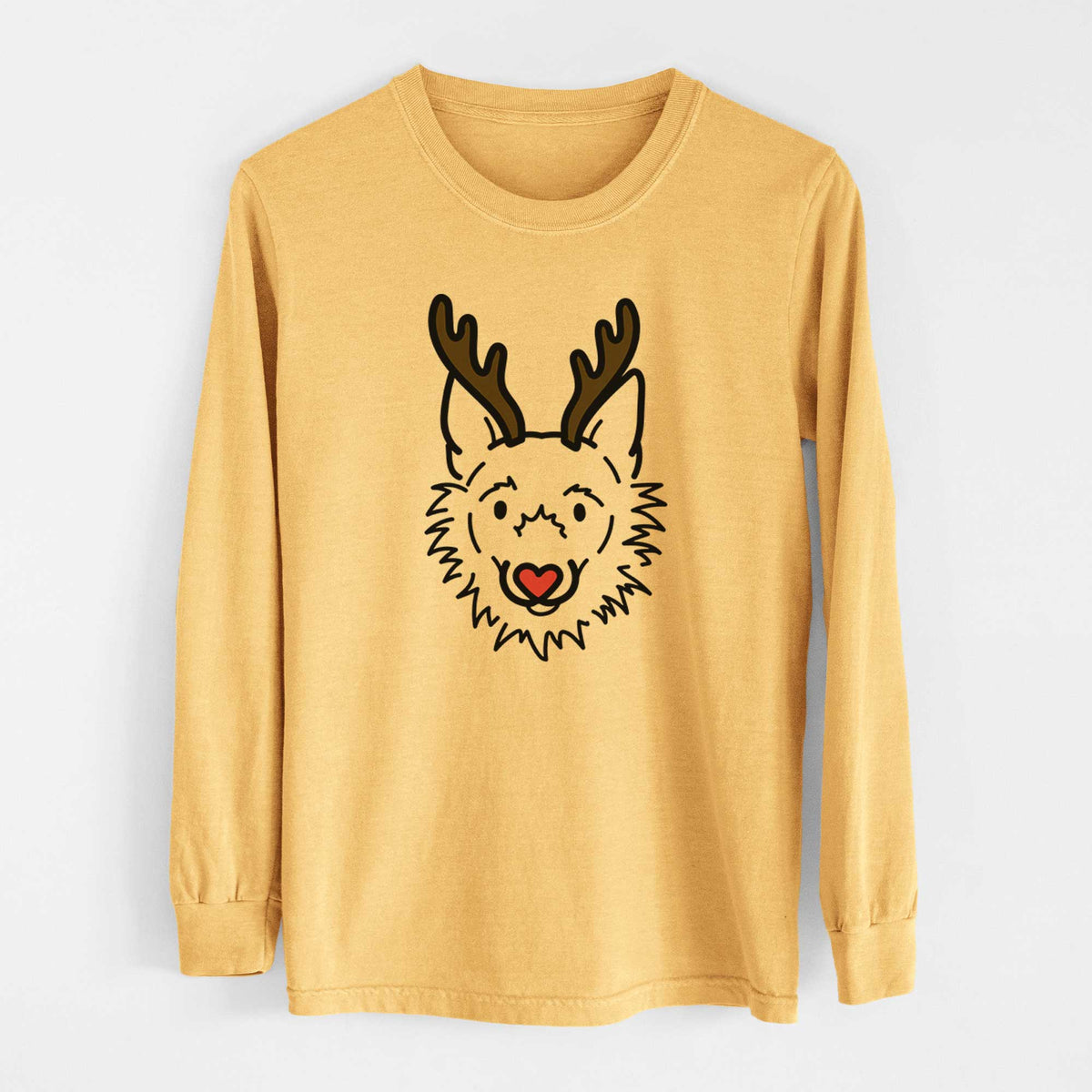 Red Nose Super Mutt - Chewy - Heavyweight 100% Cotton Long Sleeve