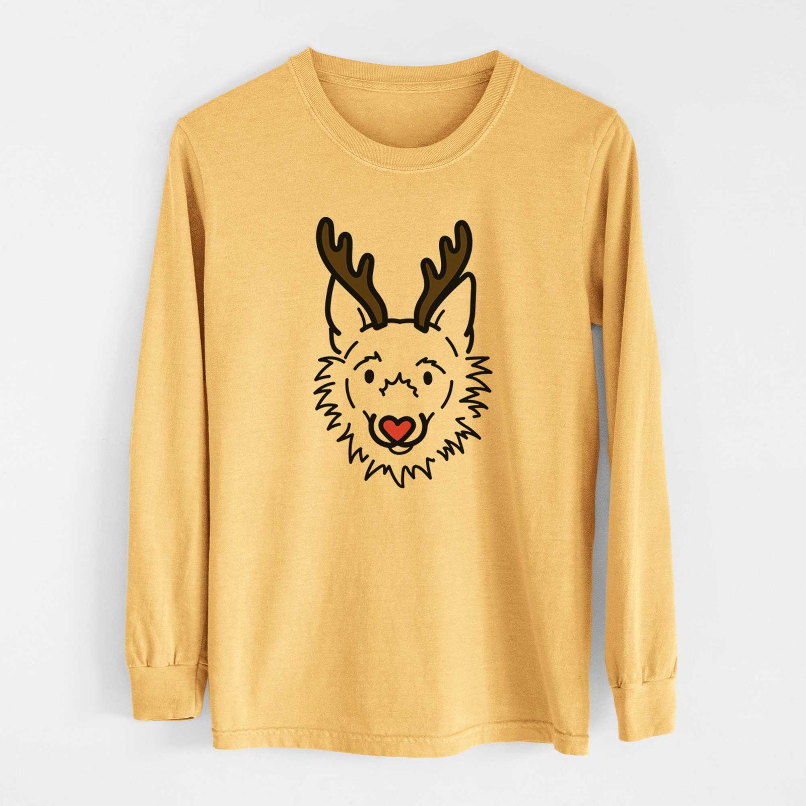 Red Nose Super Mutt - Chewy - Heavyweight 100% Cotton Long Sleeve