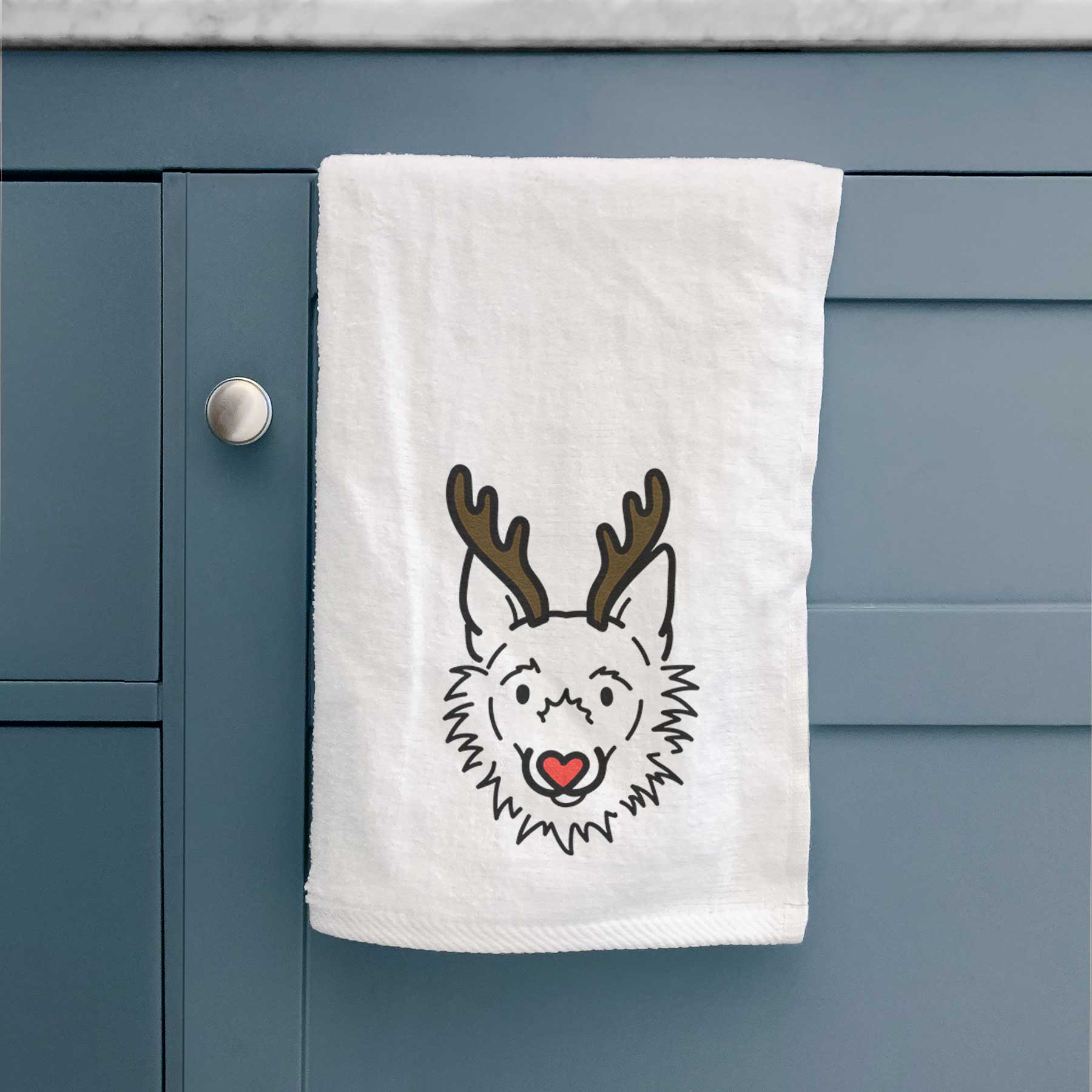 Red Nose Super Mutt - Chewy - Decorative Hand Towel