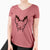 Red Nose Chihuahua - Women's V-neck Shirt