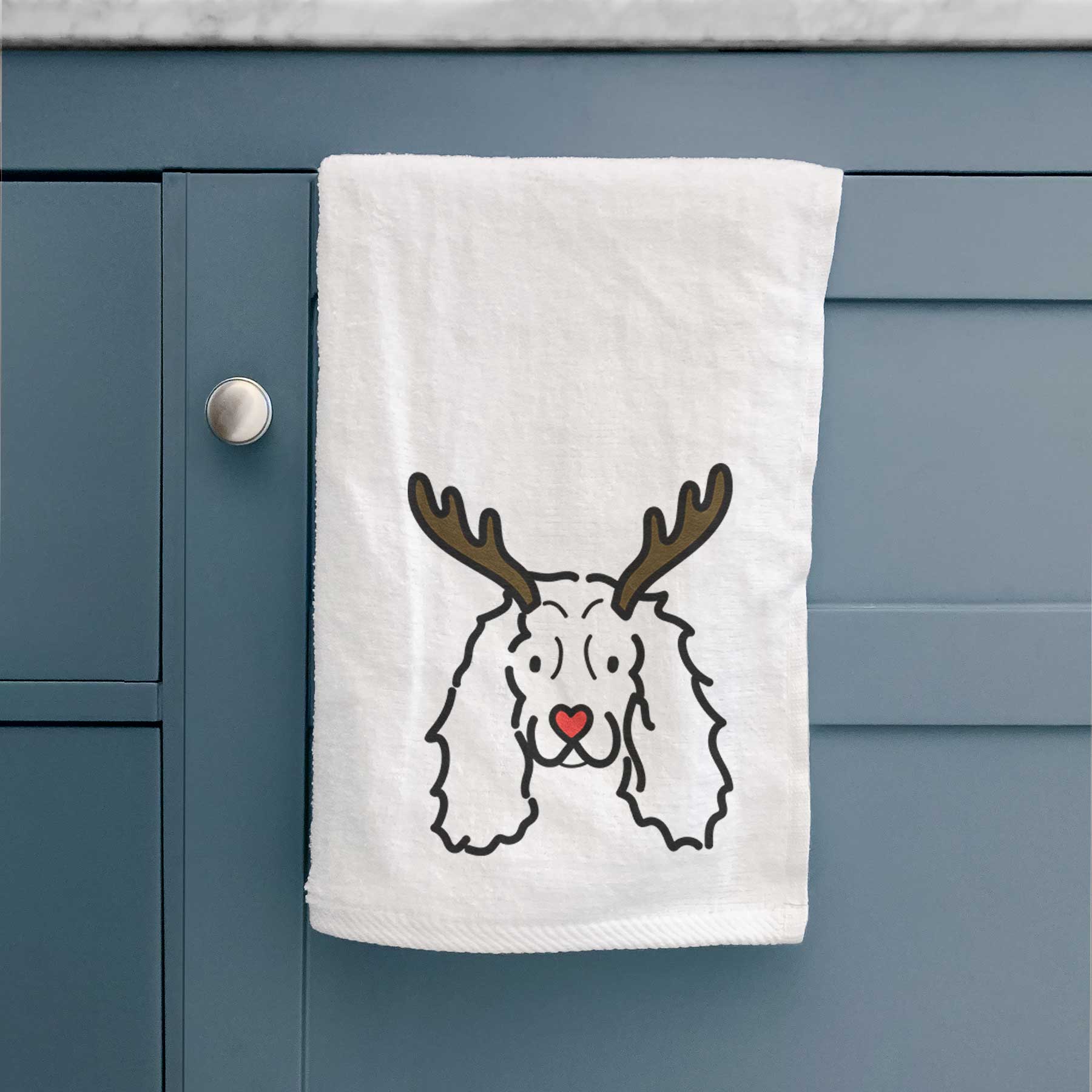 Red Nose American Cocker Spaniel - Decorative Hand Towel