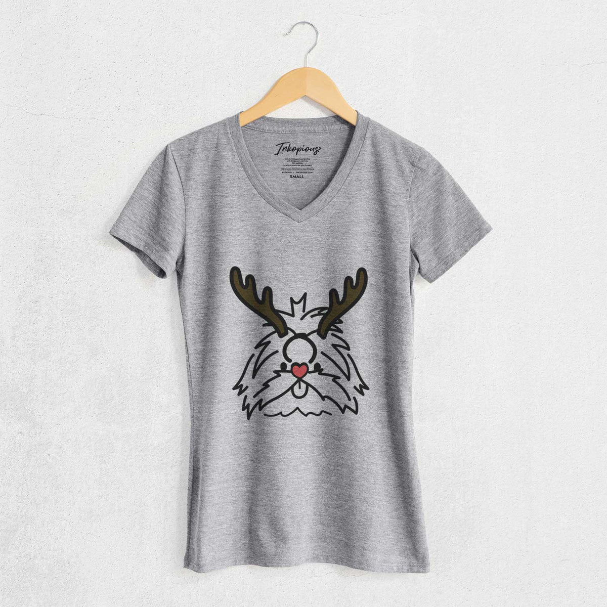 Red Nose Shih Tzu - CoCo - Women's V-neck Shirt