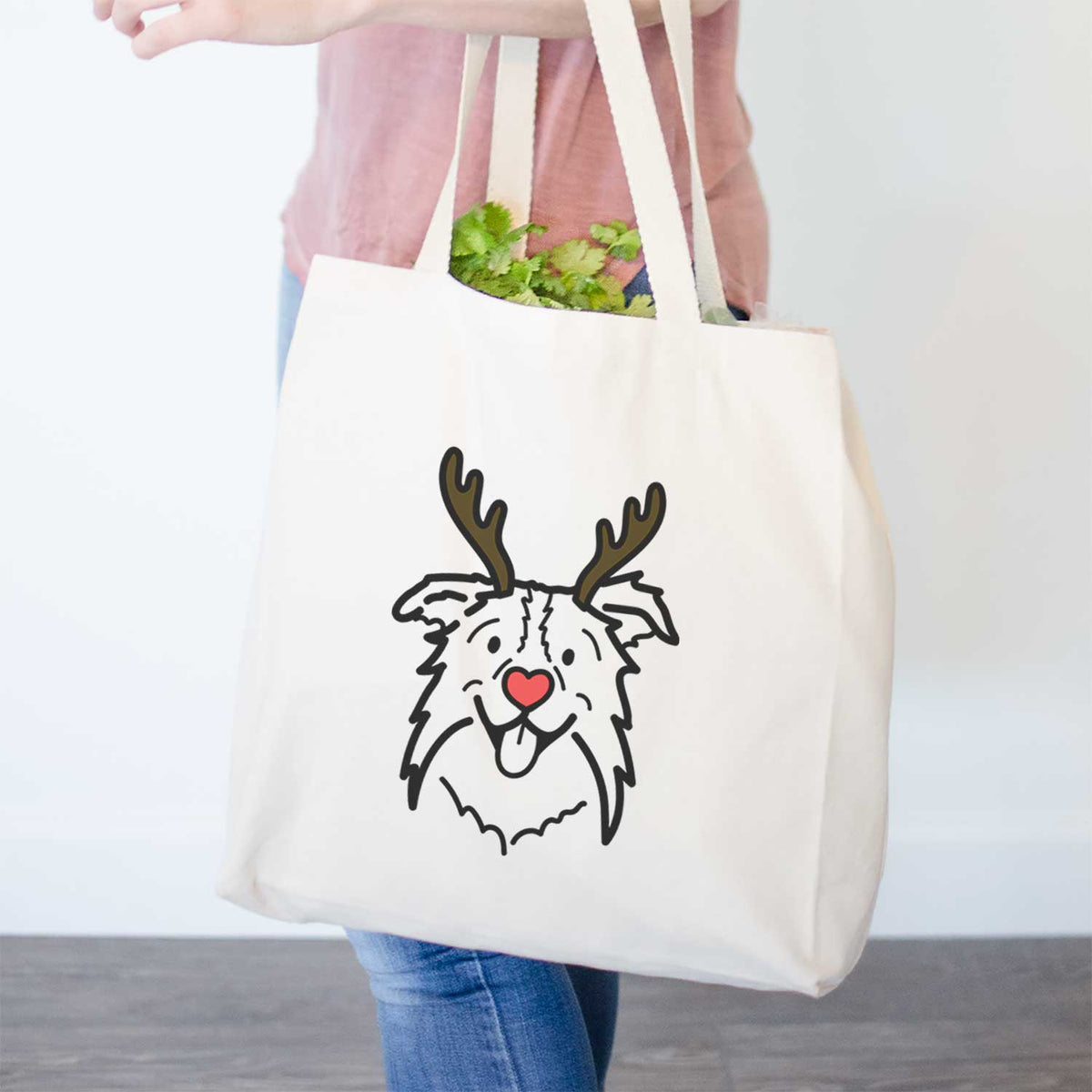 Red Nose Border Collie - Cricket - Tote Bag