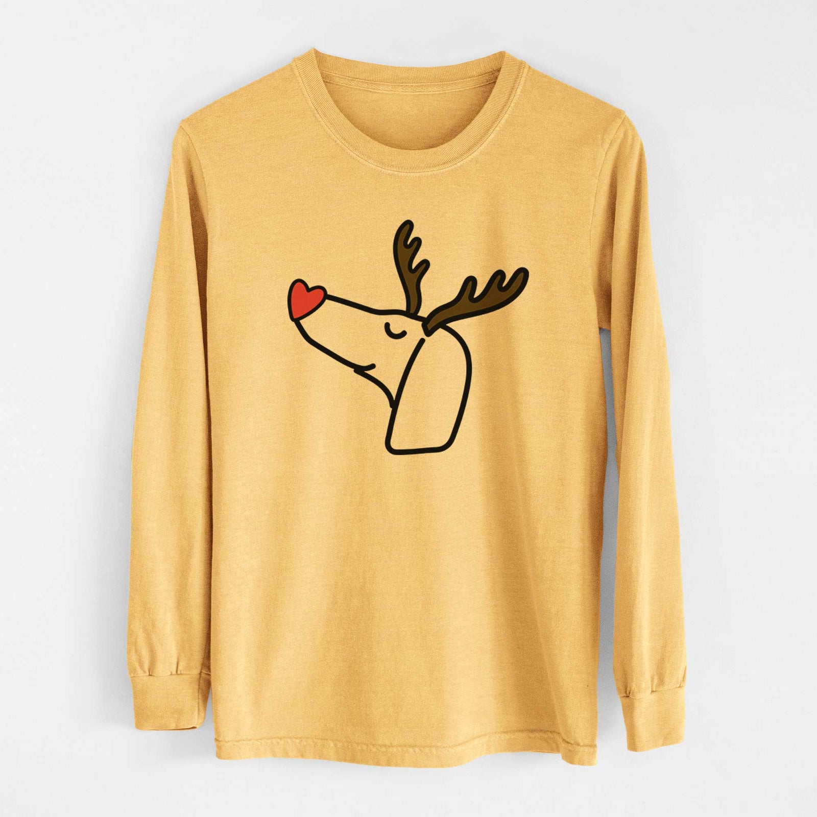 Red Nose Dachshund - Heavyweight 100% Cotton Long Sleeve