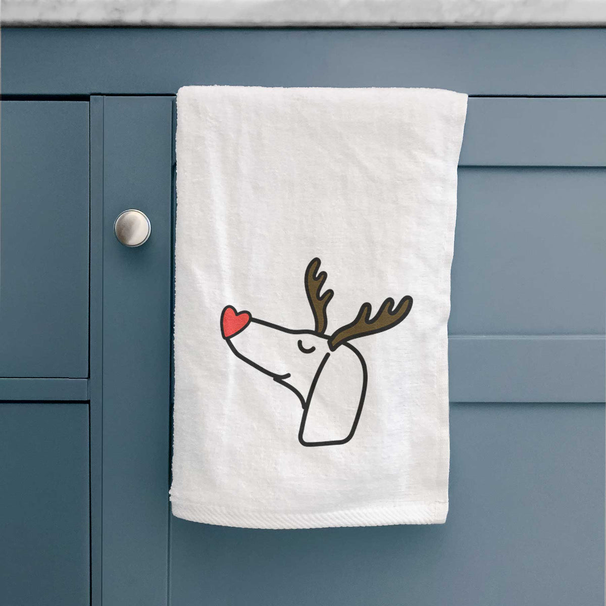 Red Nose Dachshund - Decorative Hand Towel