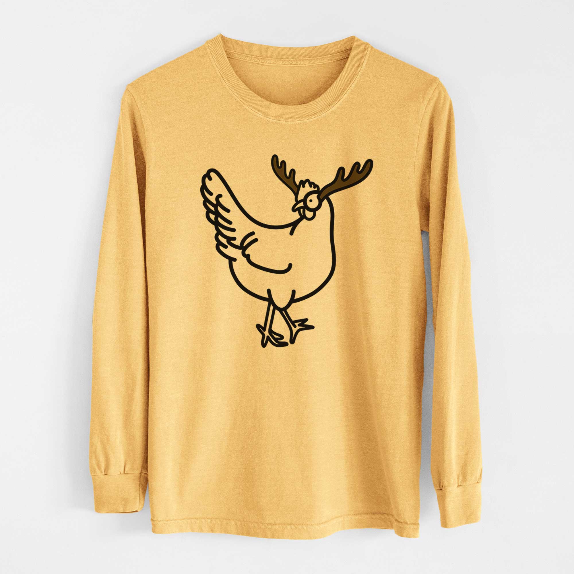 Red Nose Chicken - Daisy - Heavyweight 100% Cotton Long Sleeve