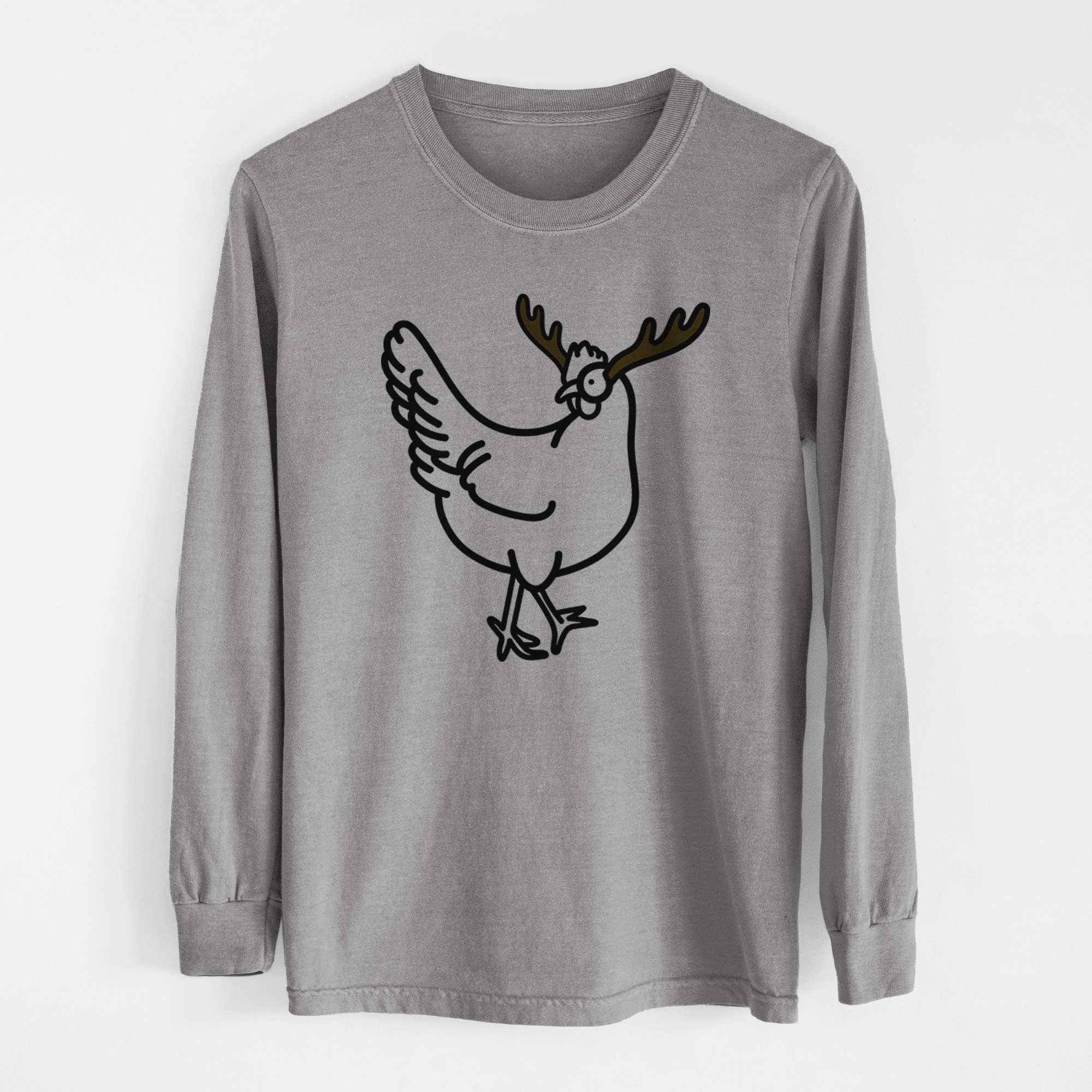 Red Nose Chicken - Daisy - Heavyweight 100% Cotton Long Sleeve