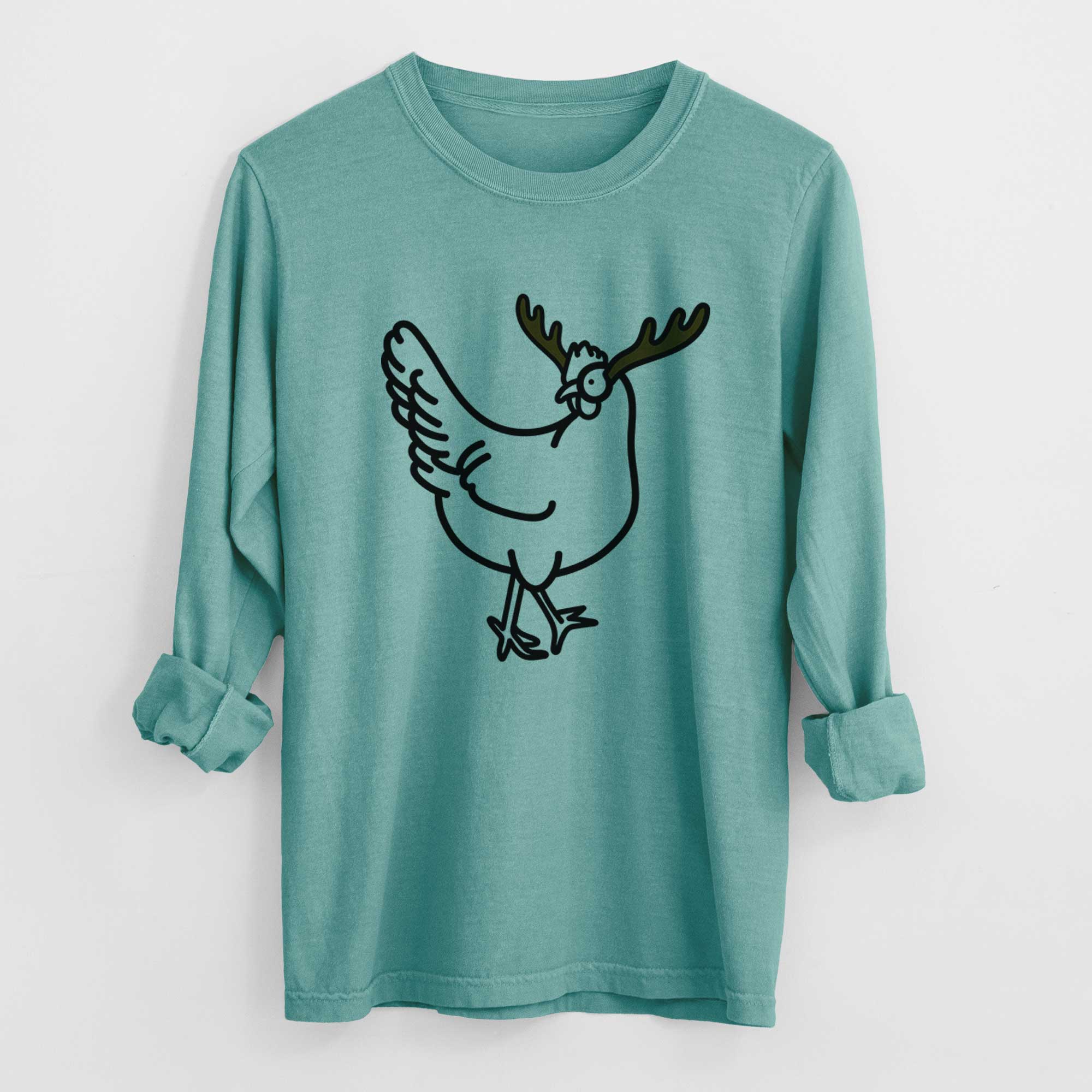 Red Nose Chicken - Daisy - Heavyweight 100% Cotton Long Sleeve