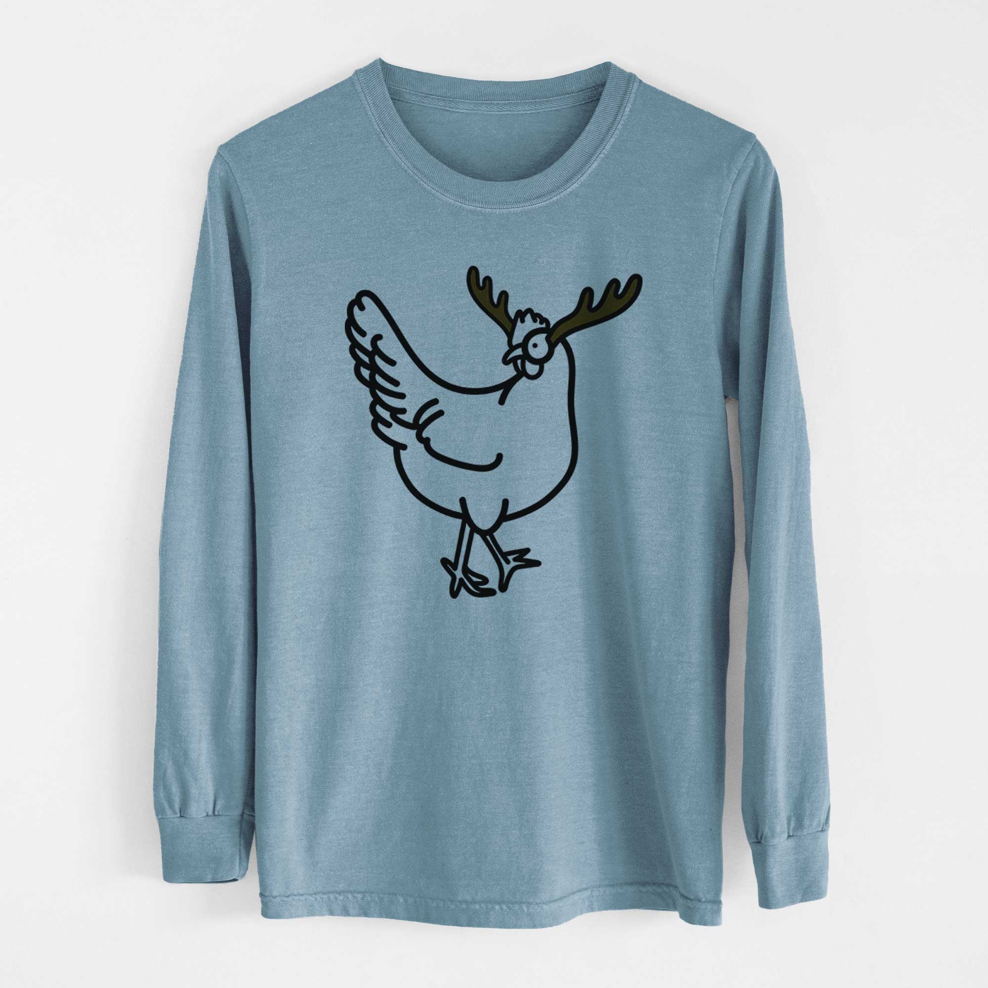 Red Nose Chicken - Daisy - Heavyweight 100% Cotton Long Sleeve