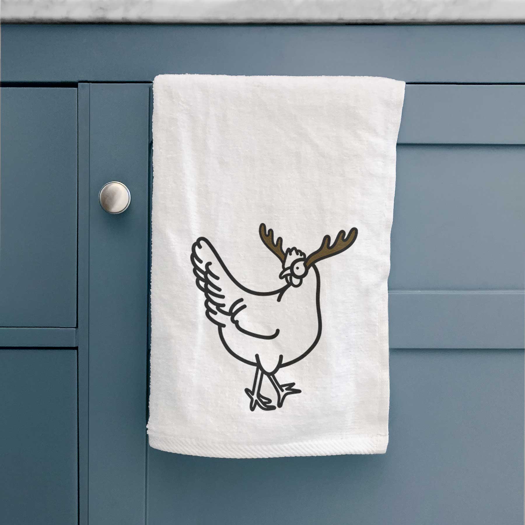 Red Nose Chicken - Daisy - Decorative Hand Towel