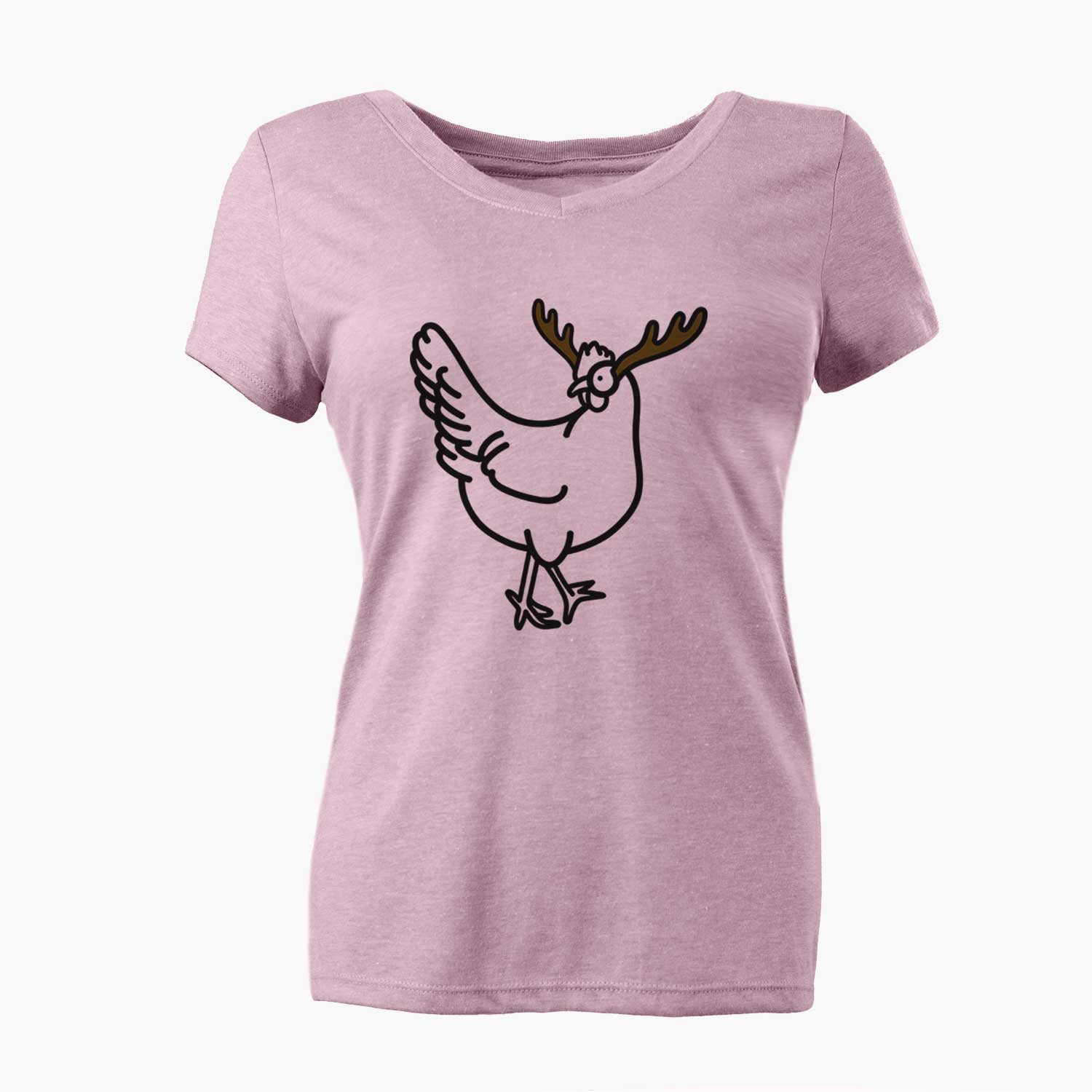 Red Nose Chicken - Daisy - Women's V-neck Shirt