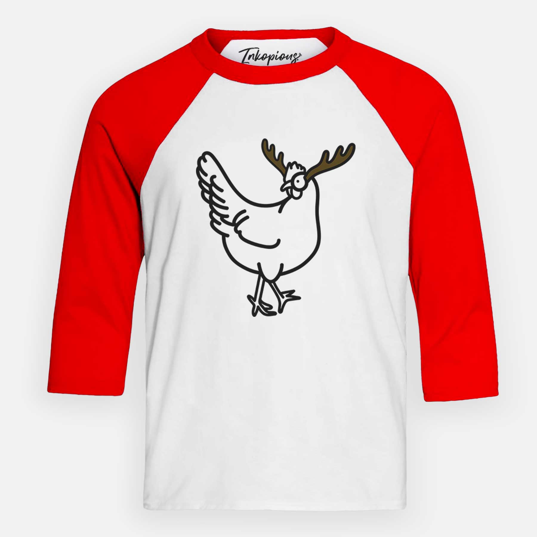 Red Nose Chicken - Daisy - Youth 3/4 Long Sleeve