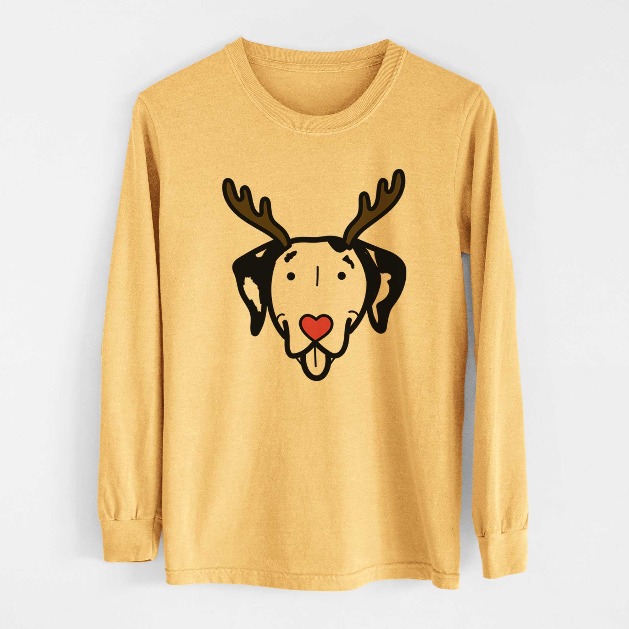 Red Nose Dalmatian - Heavyweight 100% Cotton Long Sleeve