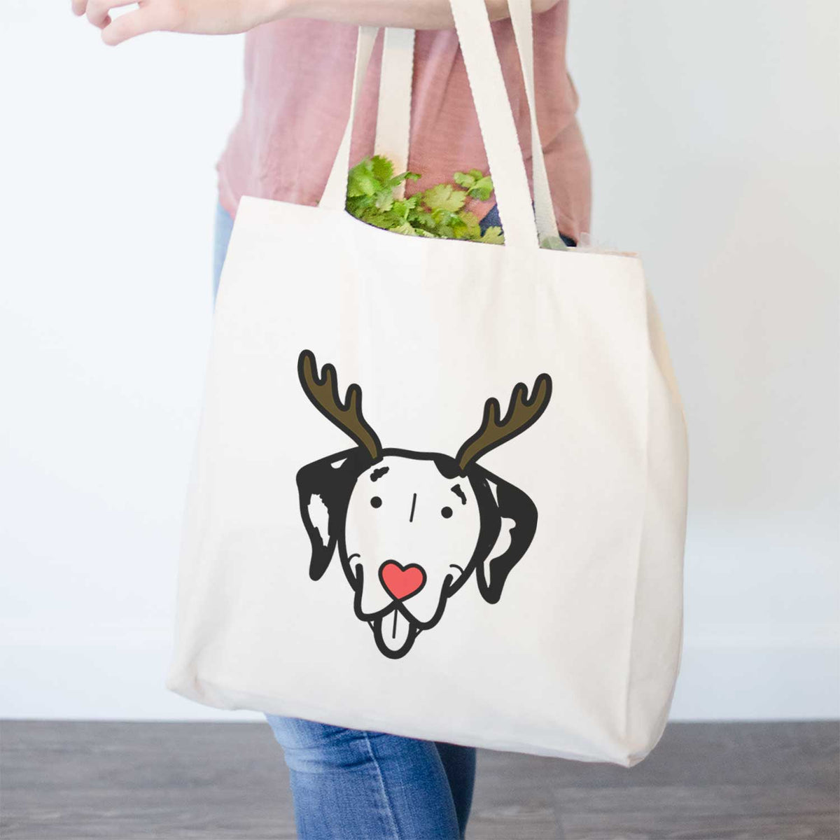 Red Nose Dalmatian - Tote Bag