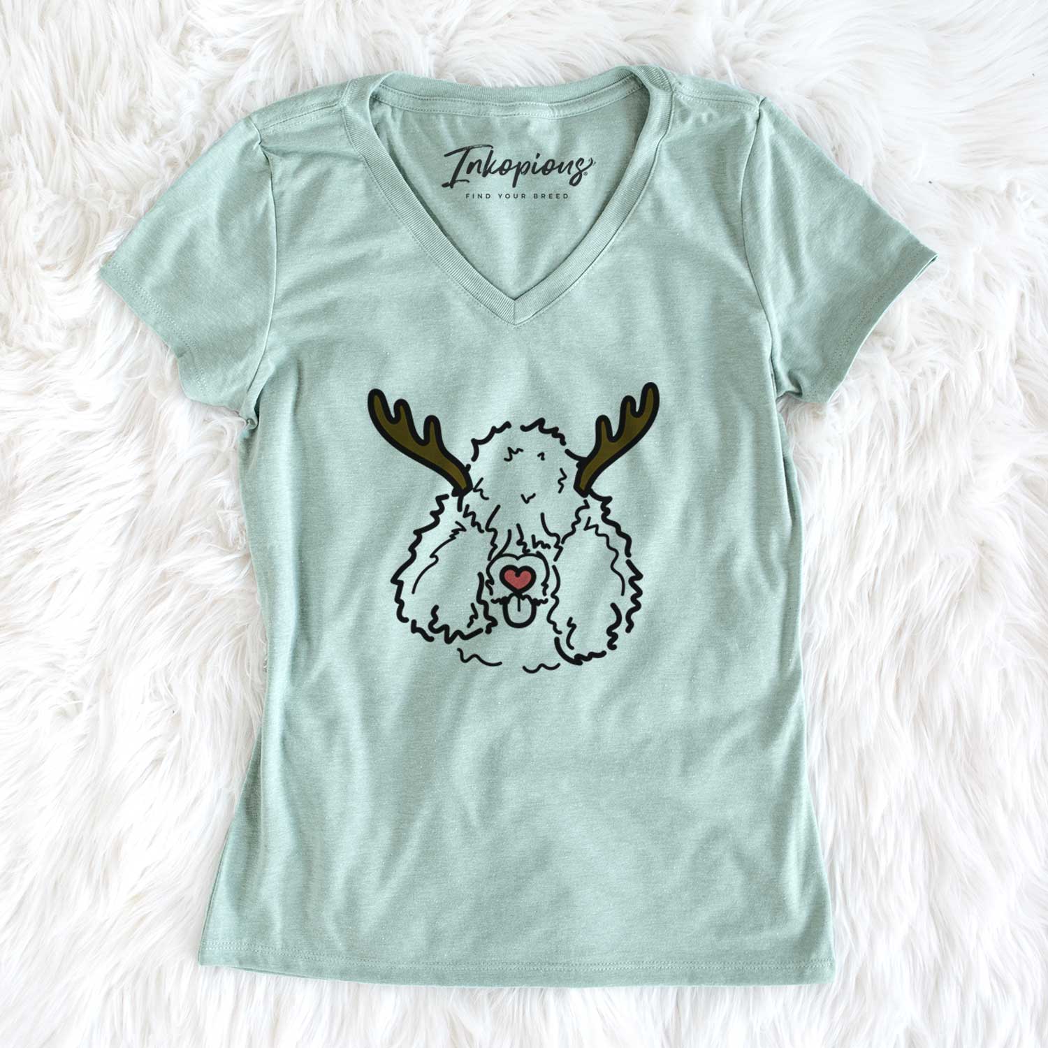 Red Nose Bouvier des Flandres - Deeogey - Women's V-neck Shirt