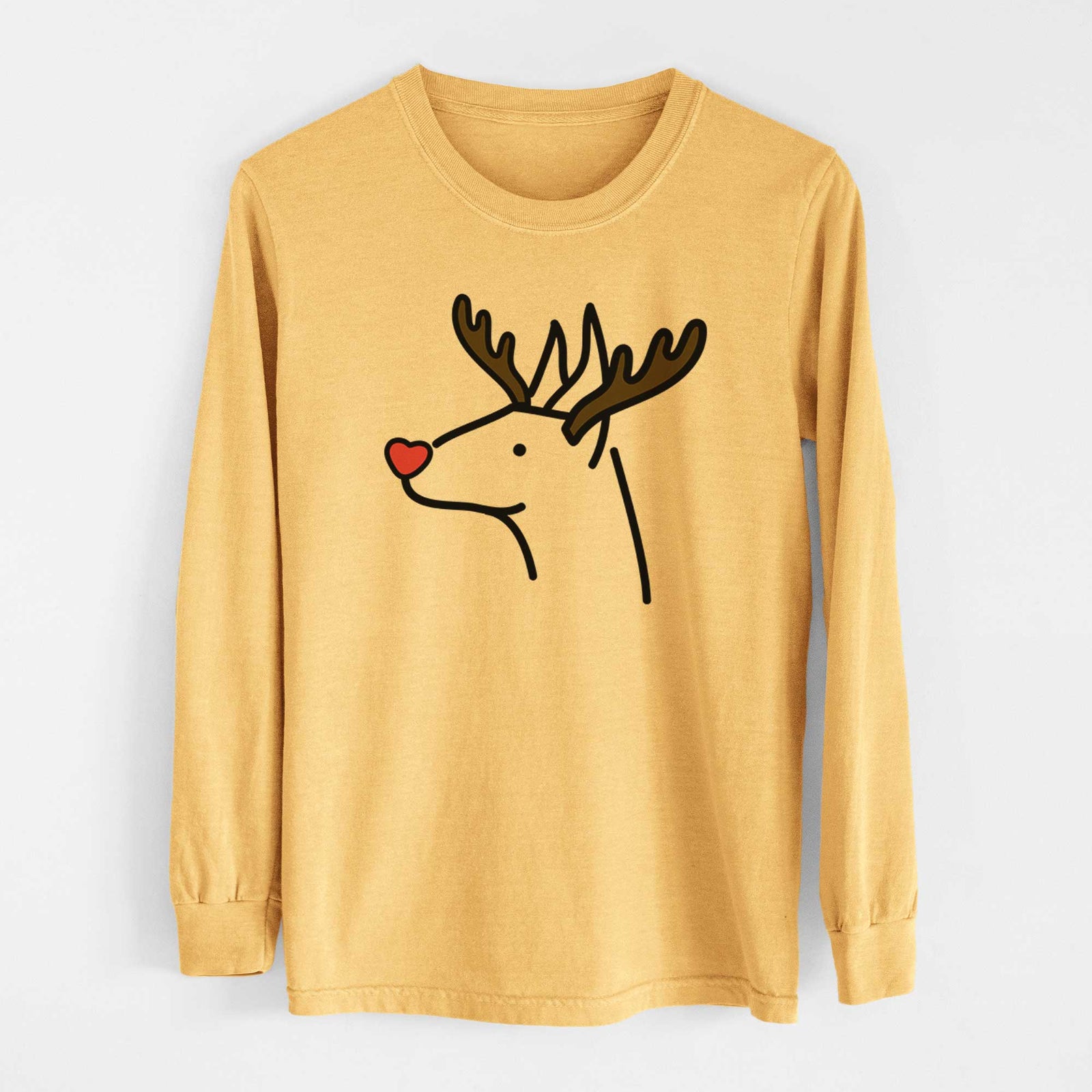 Red Nose Doberman Pinscher - Heavyweight 100% Cotton Long Sleeve