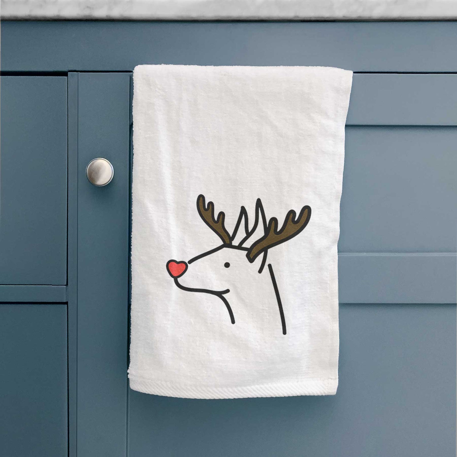 Red Nose Doberman Pinscher - Decorative Hand Towel