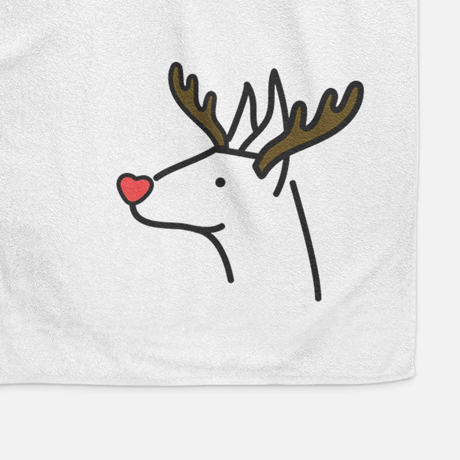 Red Nose Doberman Pinscher - Decorative Hand Towel