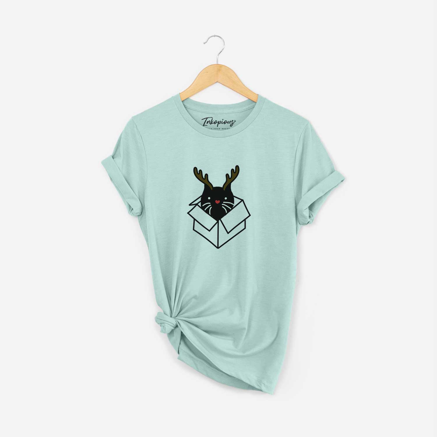 Red Nose Black Cat in a Box - Doc - Unisex Crewneck