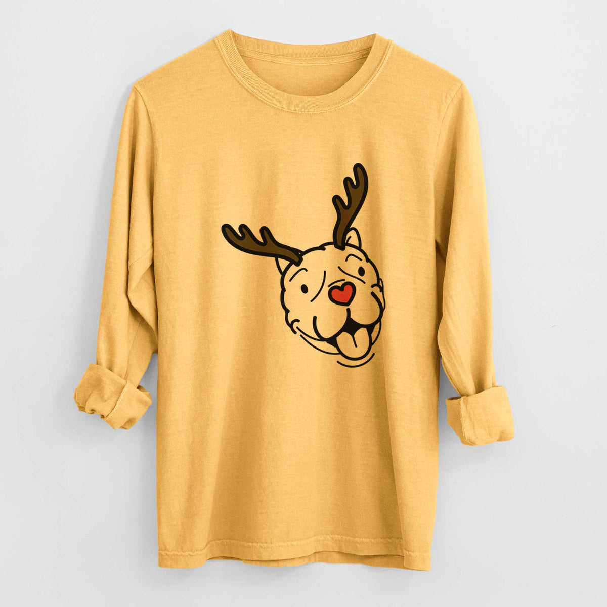 Red Nose American Bulldog - Draco - Heavyweight 100% Cotton Long Sleeve