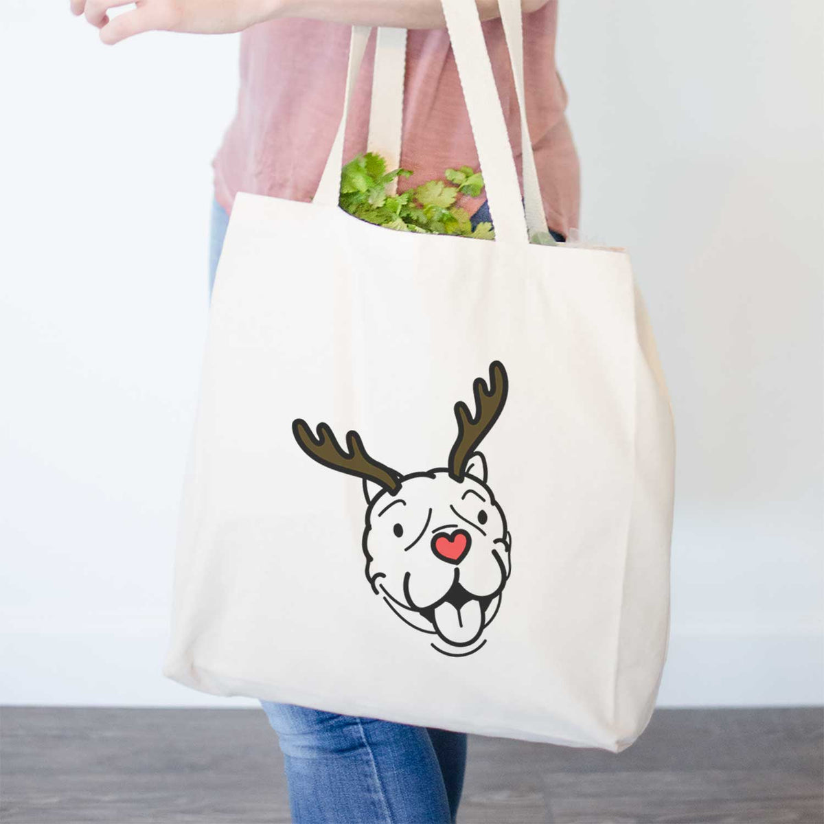 Red Nose American Bulldog - Draco - Tote Bag