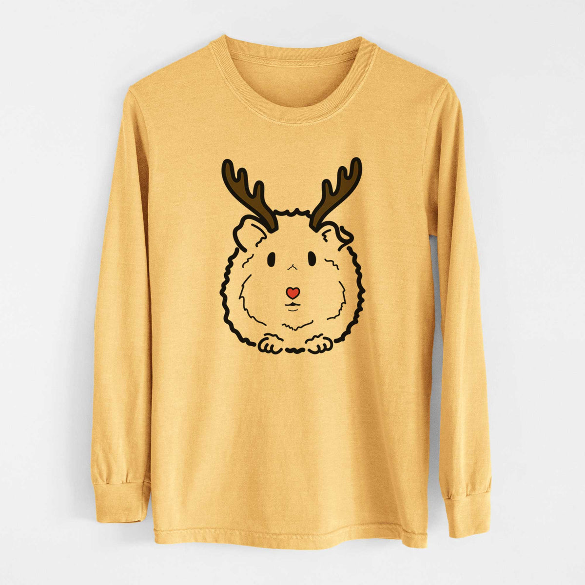 Red Nose Guinea Pig - Duke - Heavyweight 100% Cotton Long Sleeve