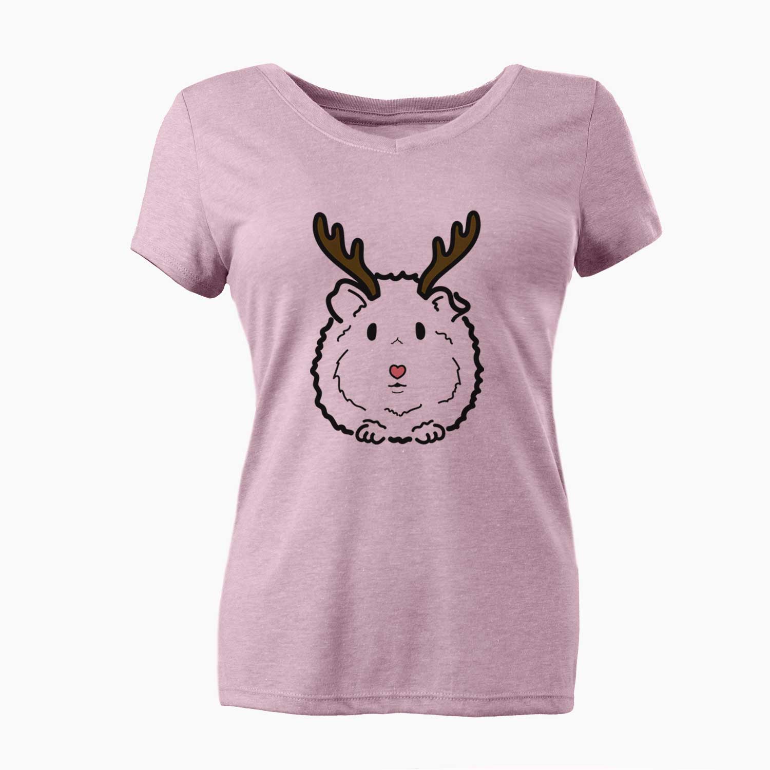 Red Nose Guinea Pig - Duke - Women's V-neck Shirt