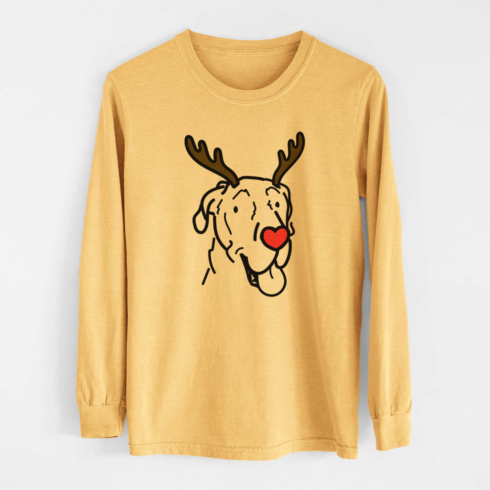 Red Nose Great Dane - Duncan - Heavyweight 100% Cotton Long Sleeve