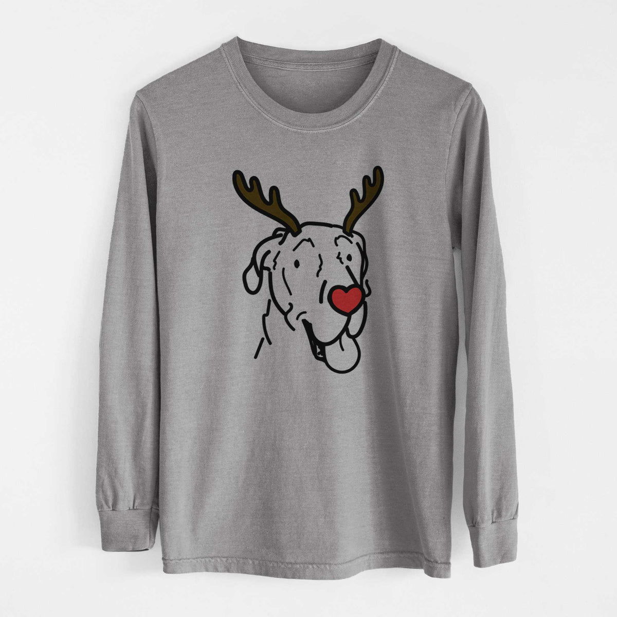 Red Nose Great Dane - Duncan - Heavyweight 100% Cotton Long Sleeve