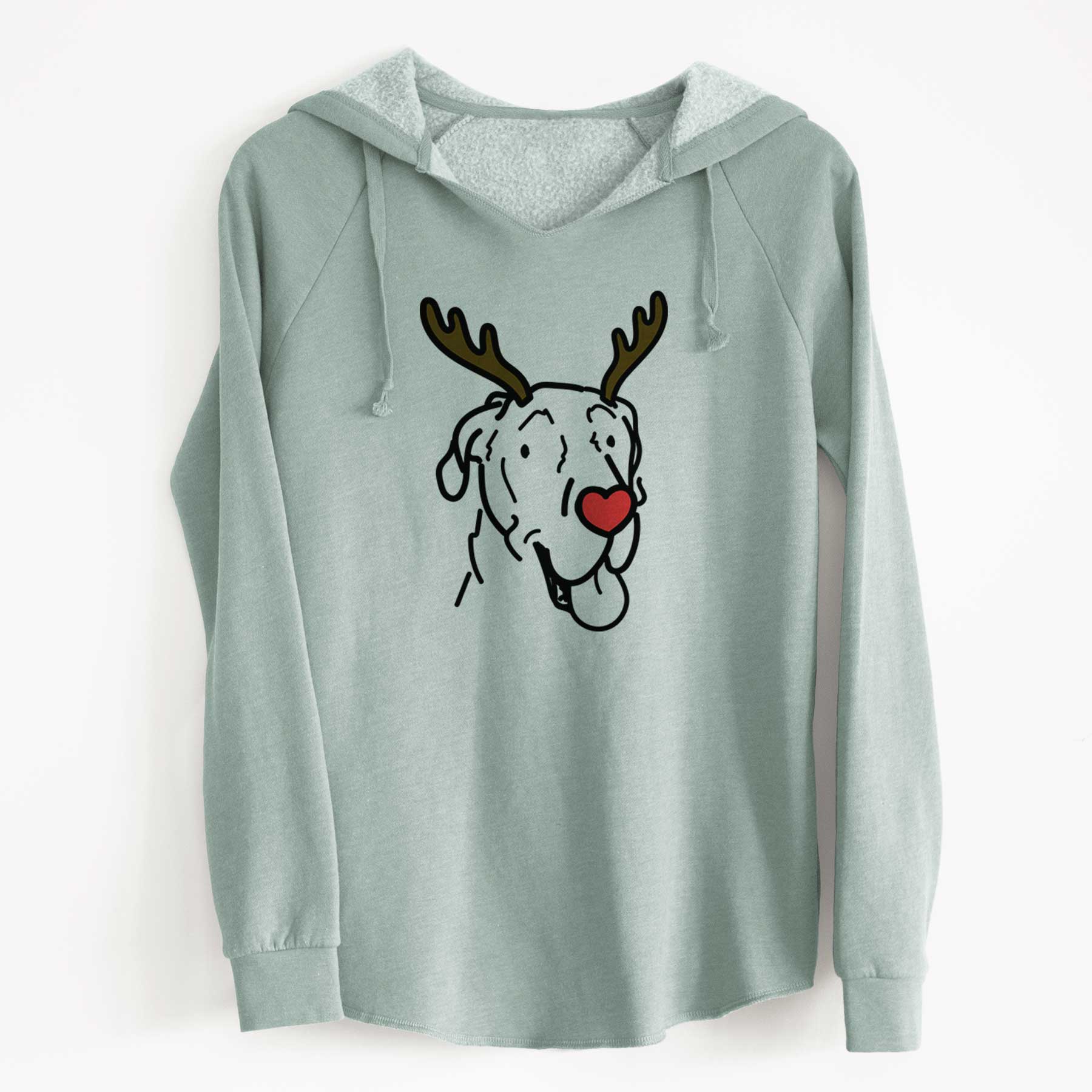 Red Nose Great Dane - Duncan - Cali Wave Hooded Sweatshirt