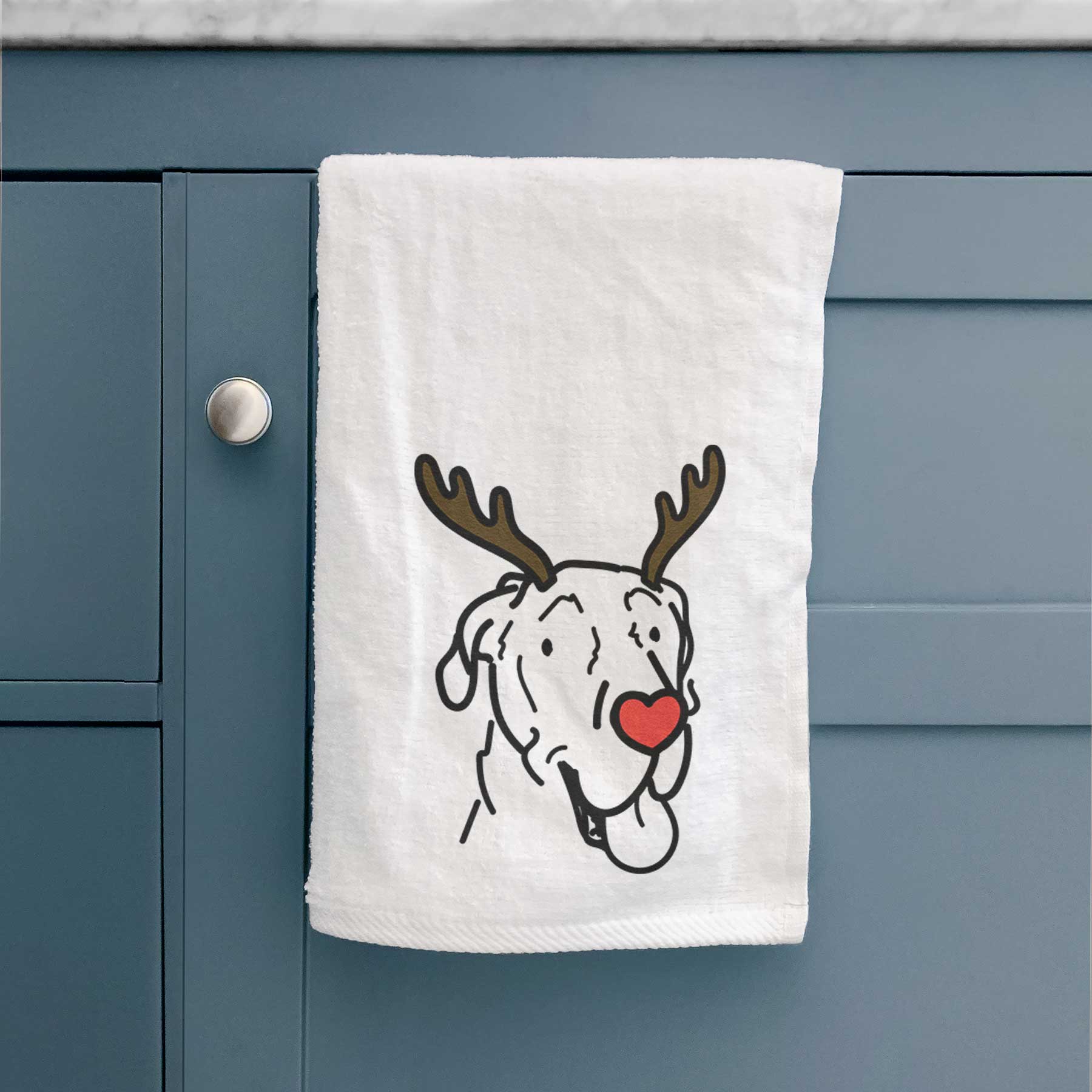 Red Nose Great Dane - Duncan - Decorative Hand Towel