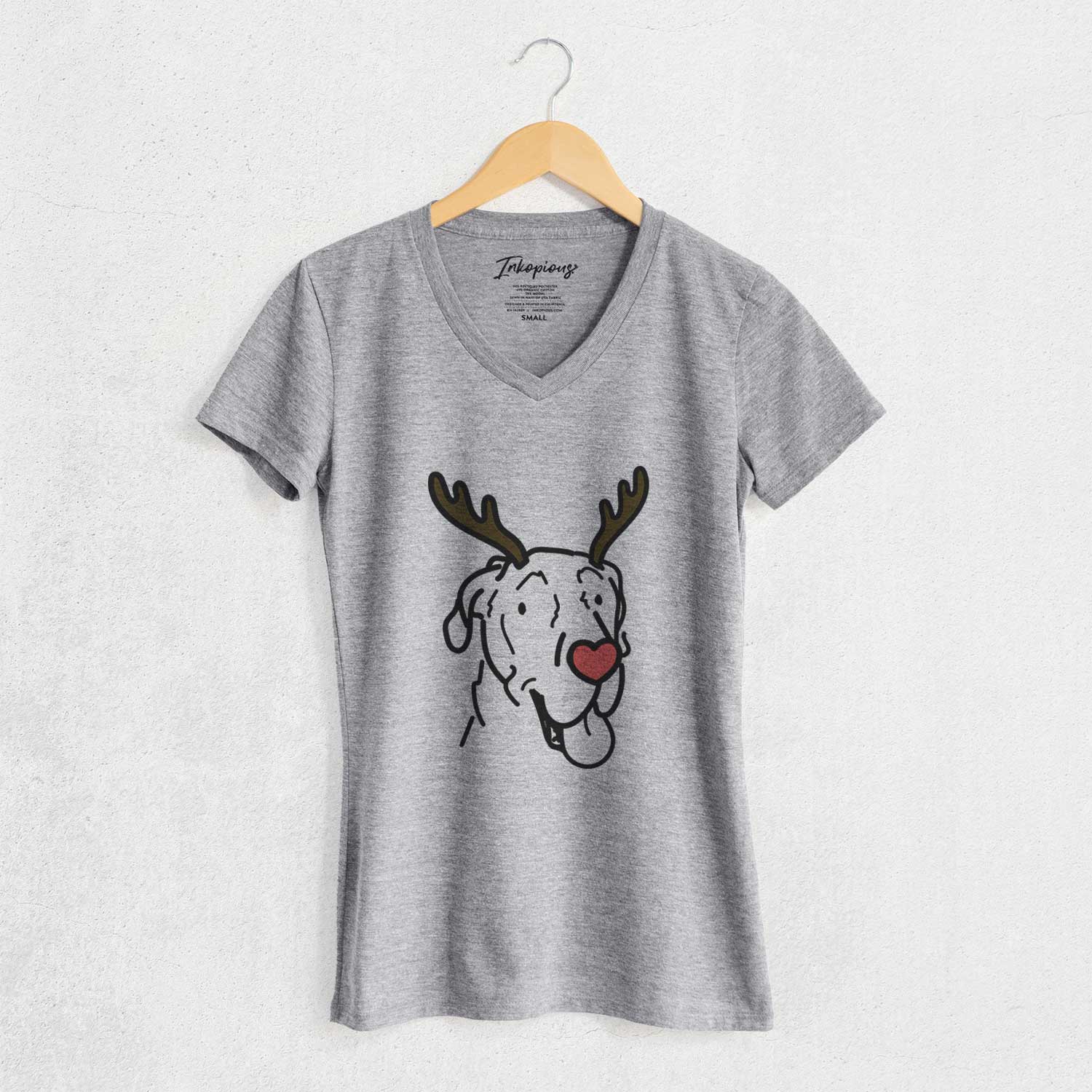 Red Nose Great Dane - Duncan - Women's V-neck Shirt