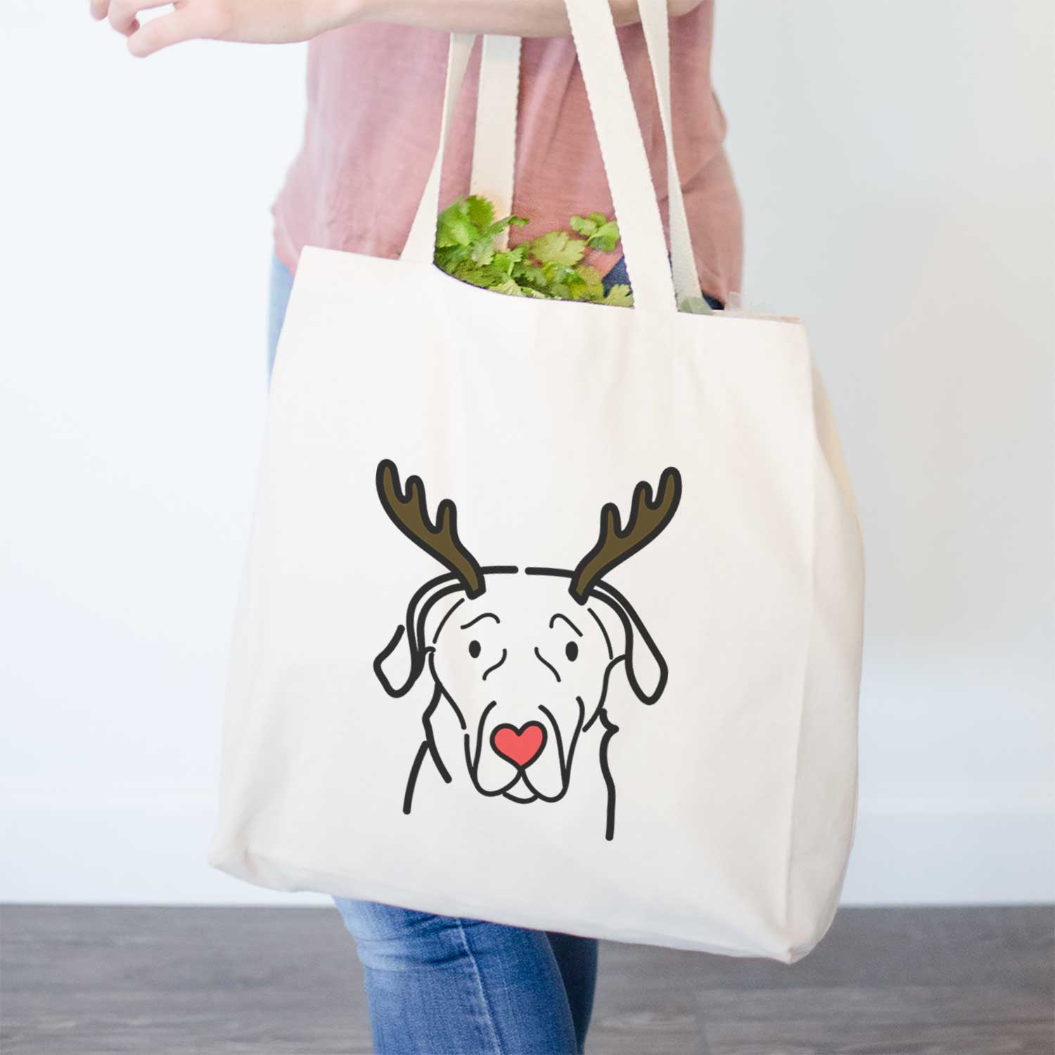 Red Nose English Labrador - Tote Bag