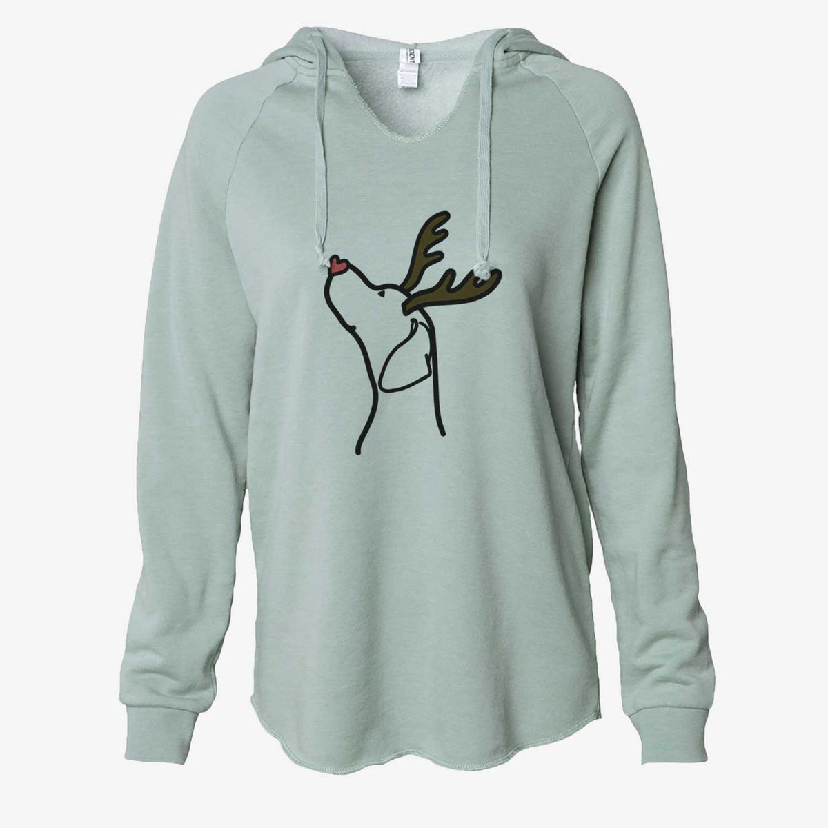 Red Nose English Pointer Profile - Cali Wave Hooded Sweatshirt