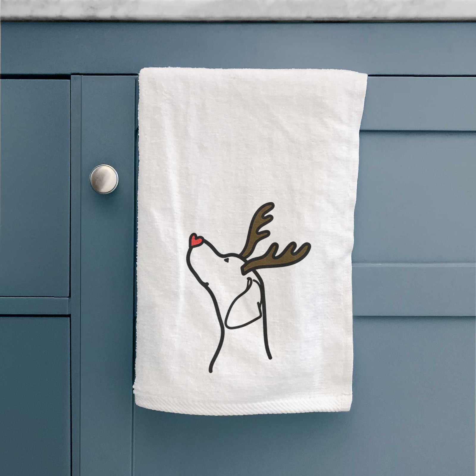 Red Nose English Pointer Profile - Decorative Hand Towel