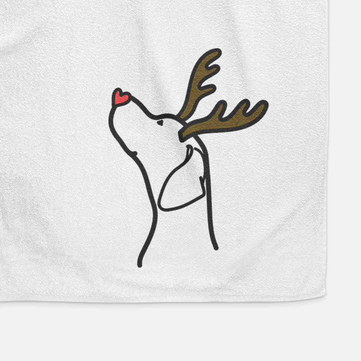 Red Nose English Pointer Profile - Decorative Hand Towel