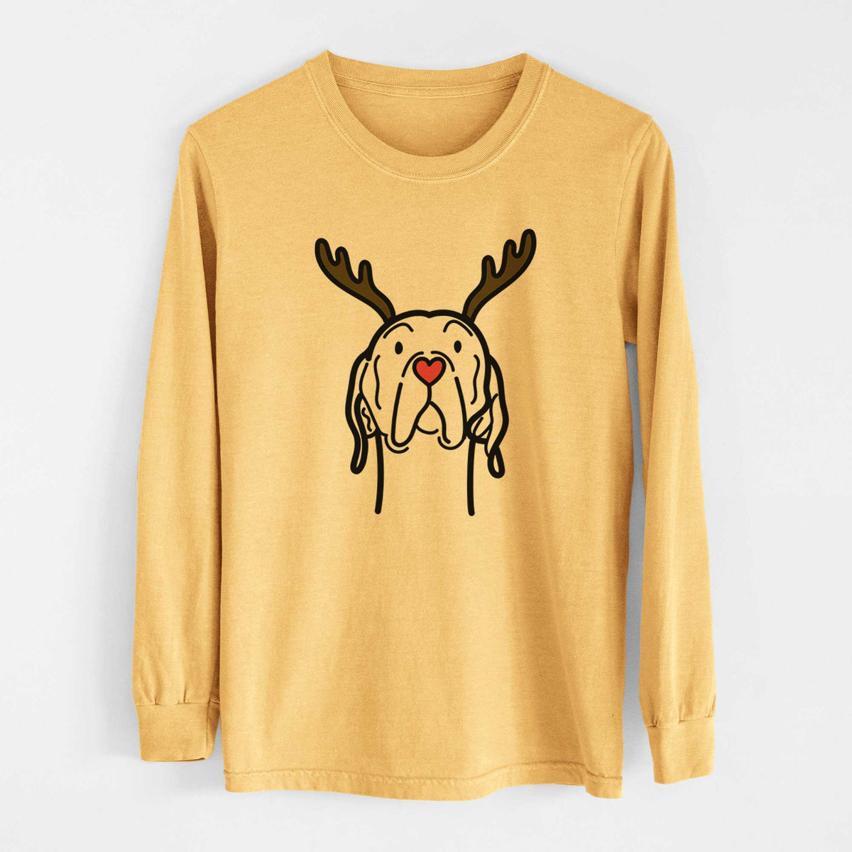 Red Nose English Pointer - Heavyweight 100% Cotton Long Sleeve