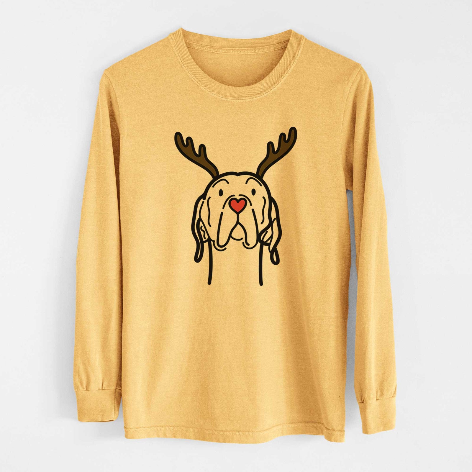 Red Nose English Pointer - Heavyweight 100% Cotton Long Sleeve