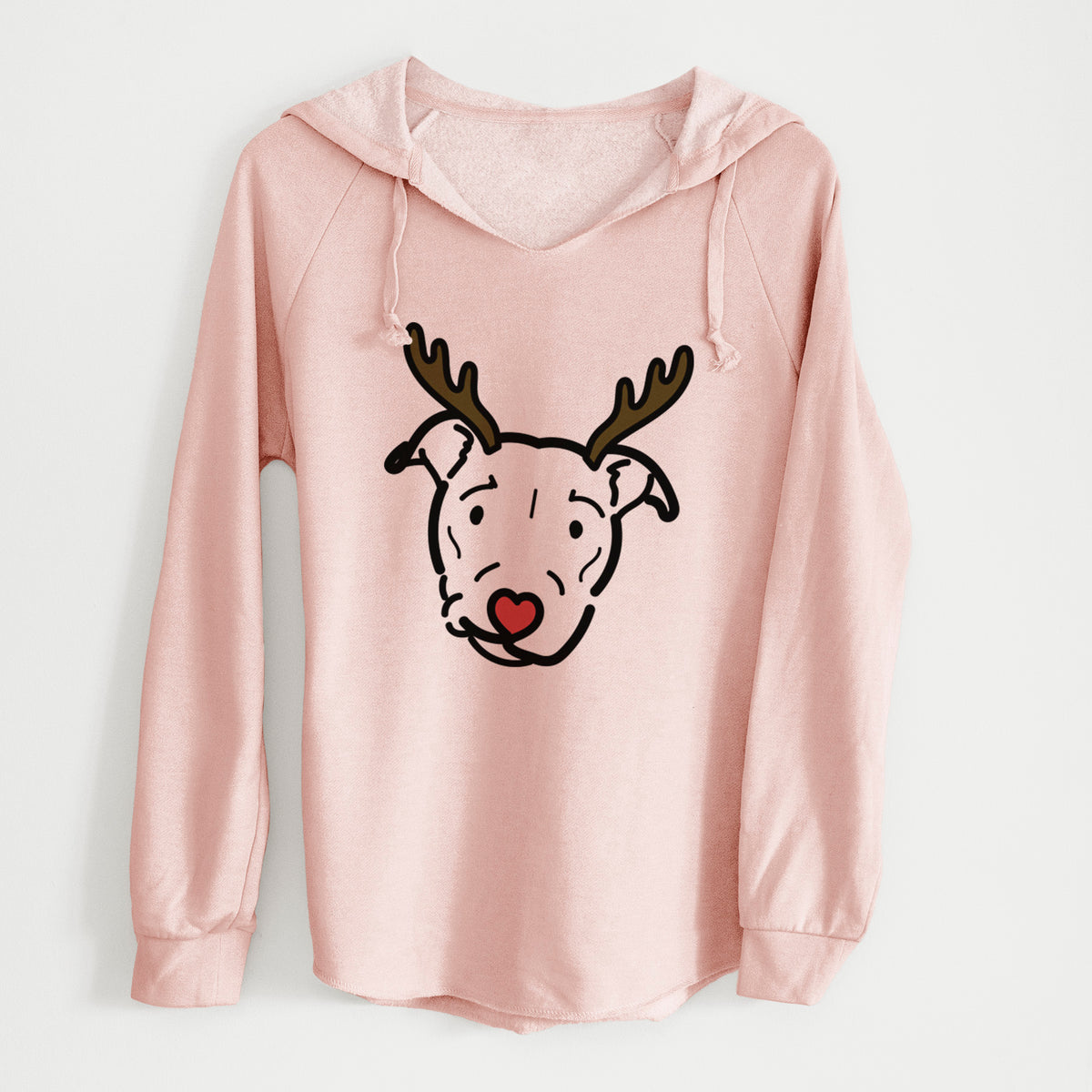 Red Nose Pitbull Mix - Ernie - Cali Wave Hooded Sweatshirt