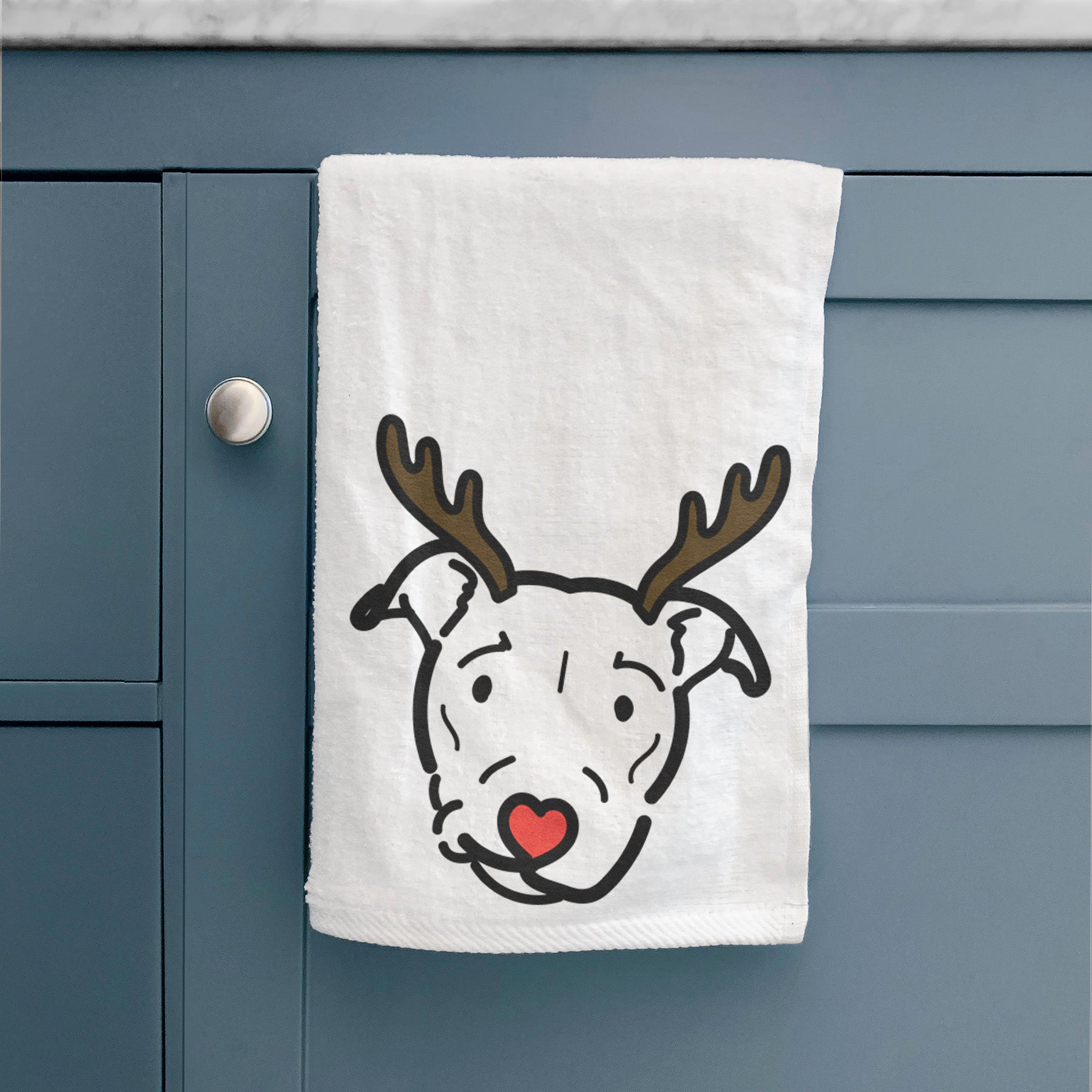 Red Nose Pitbull Mix - Ernie - Decorative Hand Towel